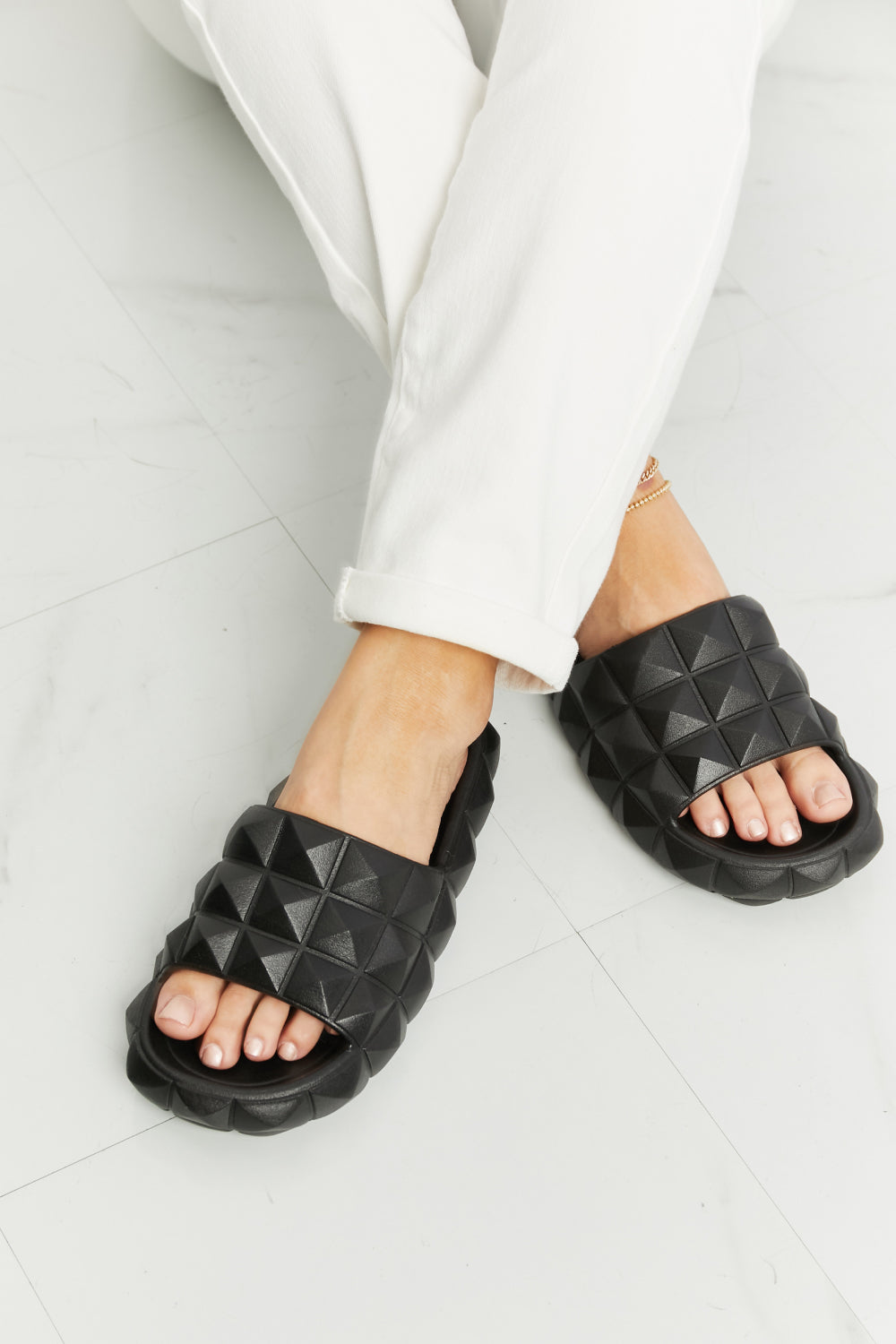 Legend Let&amp;#39;s Chill 3D Stud Slide Sandal