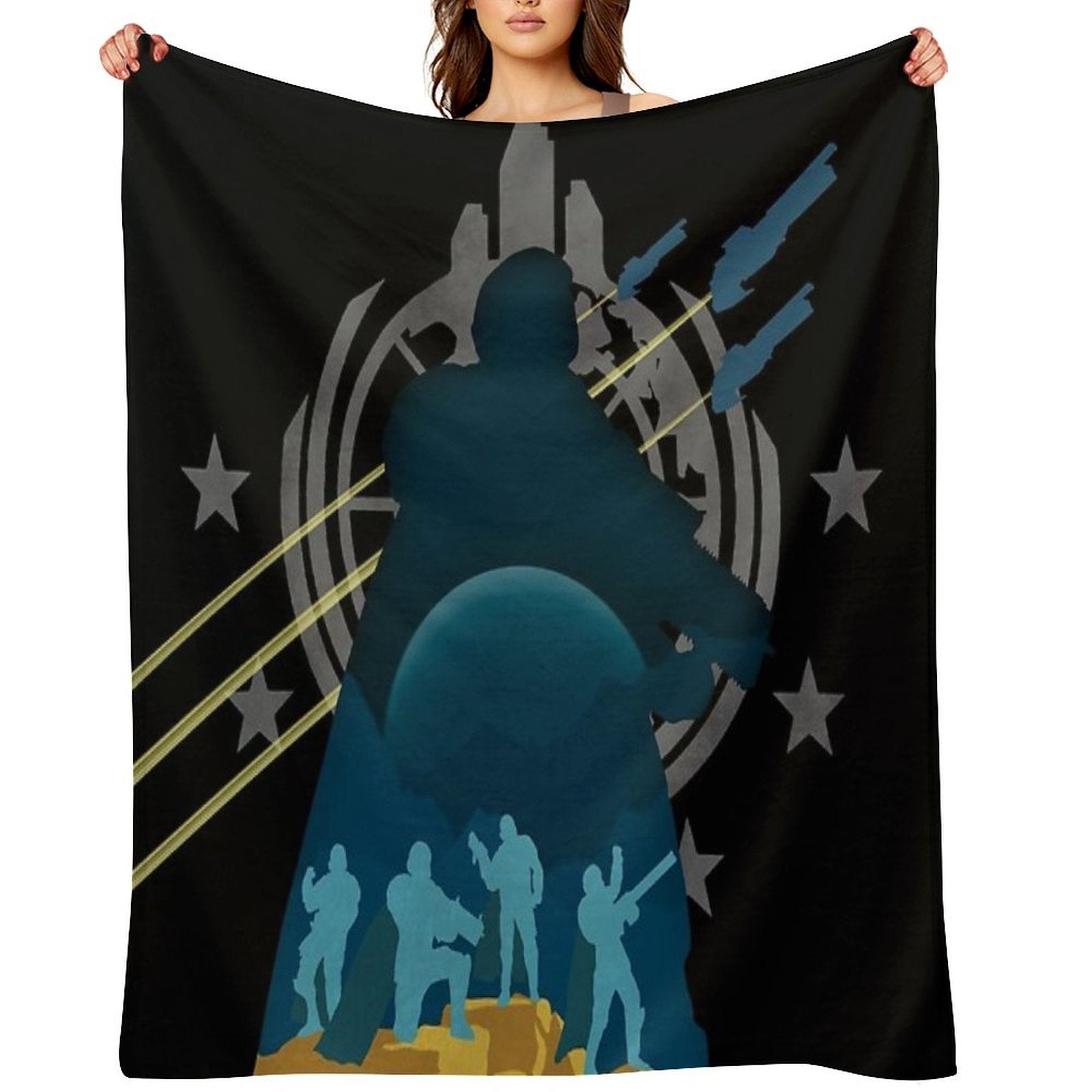 Super Earth Is Calling Throw Blanket