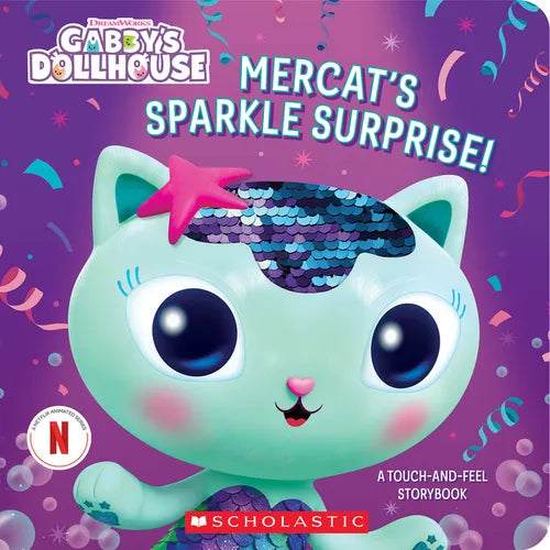 Mercat&amp;#39;s Sparkle Surprise!: A Touch-And-Feel Storybook (Gabby&amp;#39;s Dollhouse) - Paperback