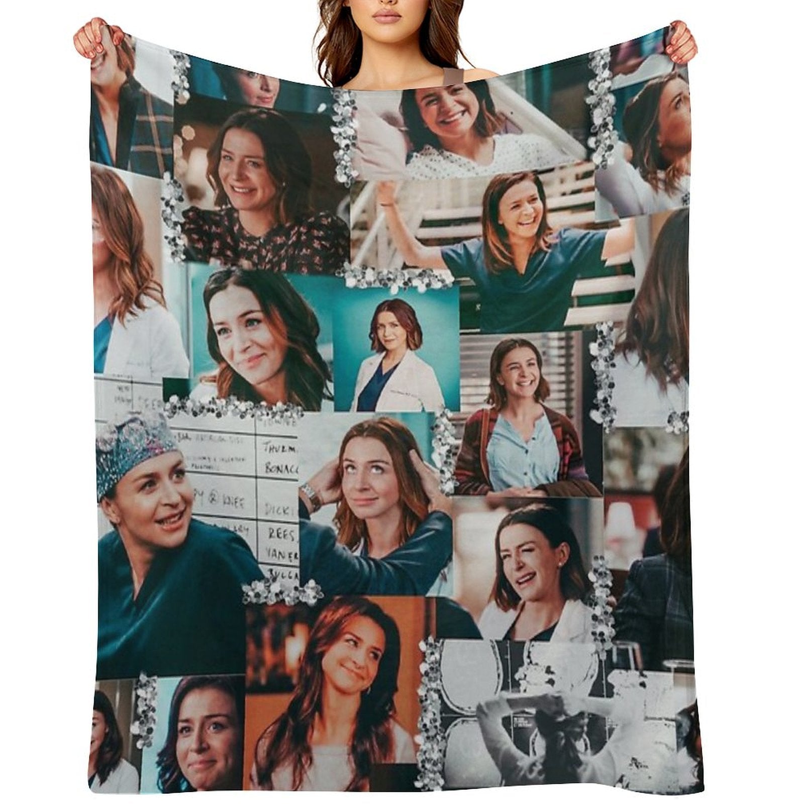 Amelia Shepherd Collage ) Throw Blanket