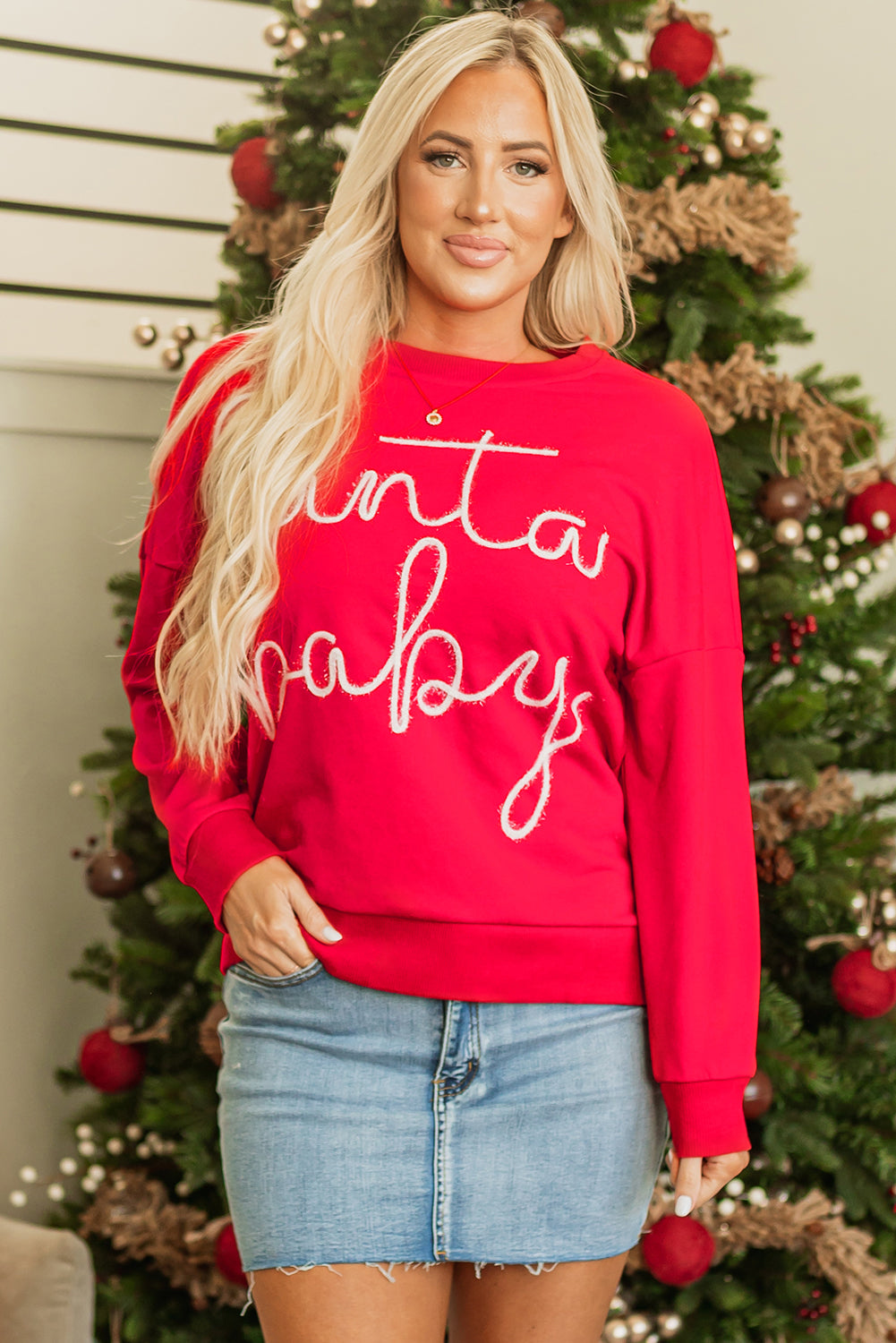 Evelyn Baby Tinsel Graphic Sweatshirt