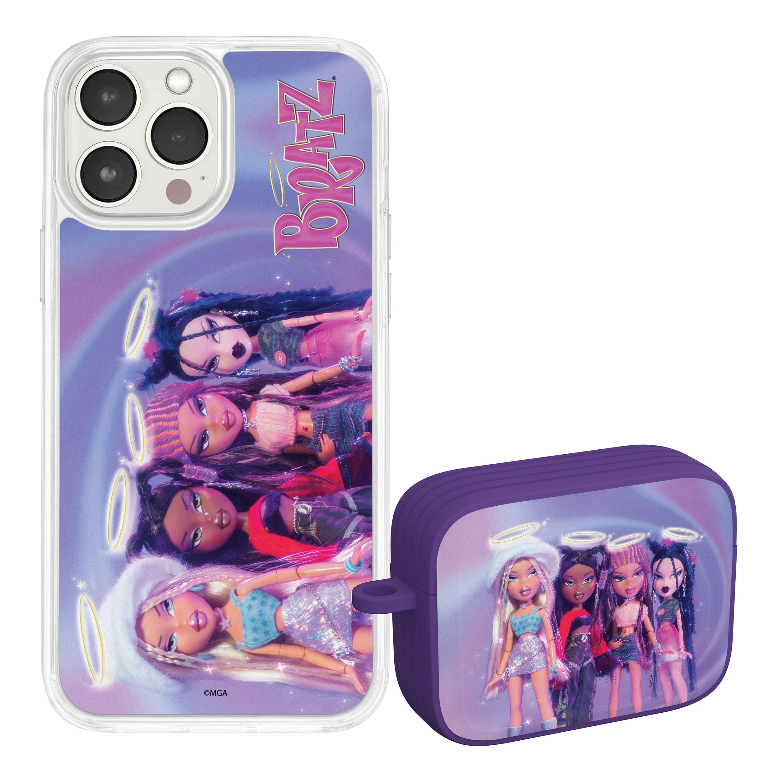 Bratz® Classic HD Apple iPhone 15 Mag-Safe Phone Case and AirPods AirPods Pro Combo Package