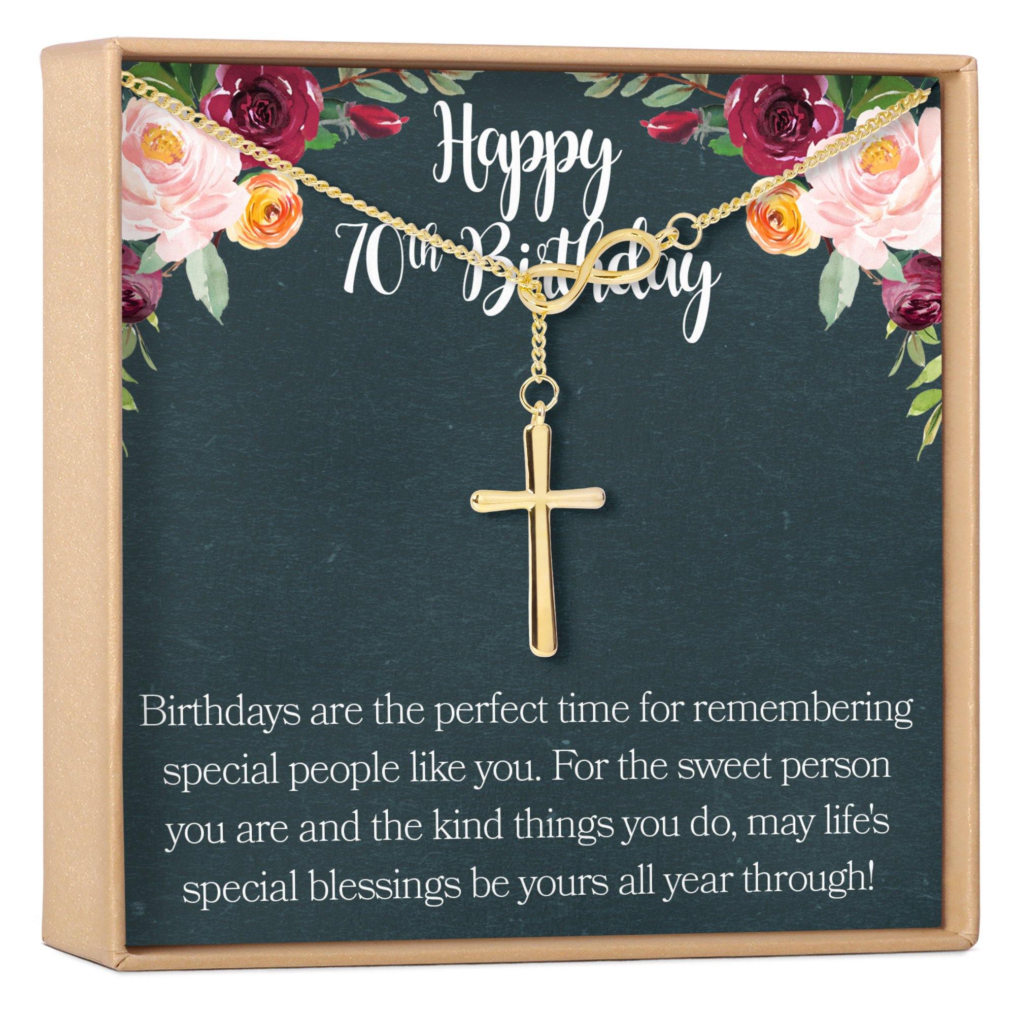 70th Birthday Gift Necklace