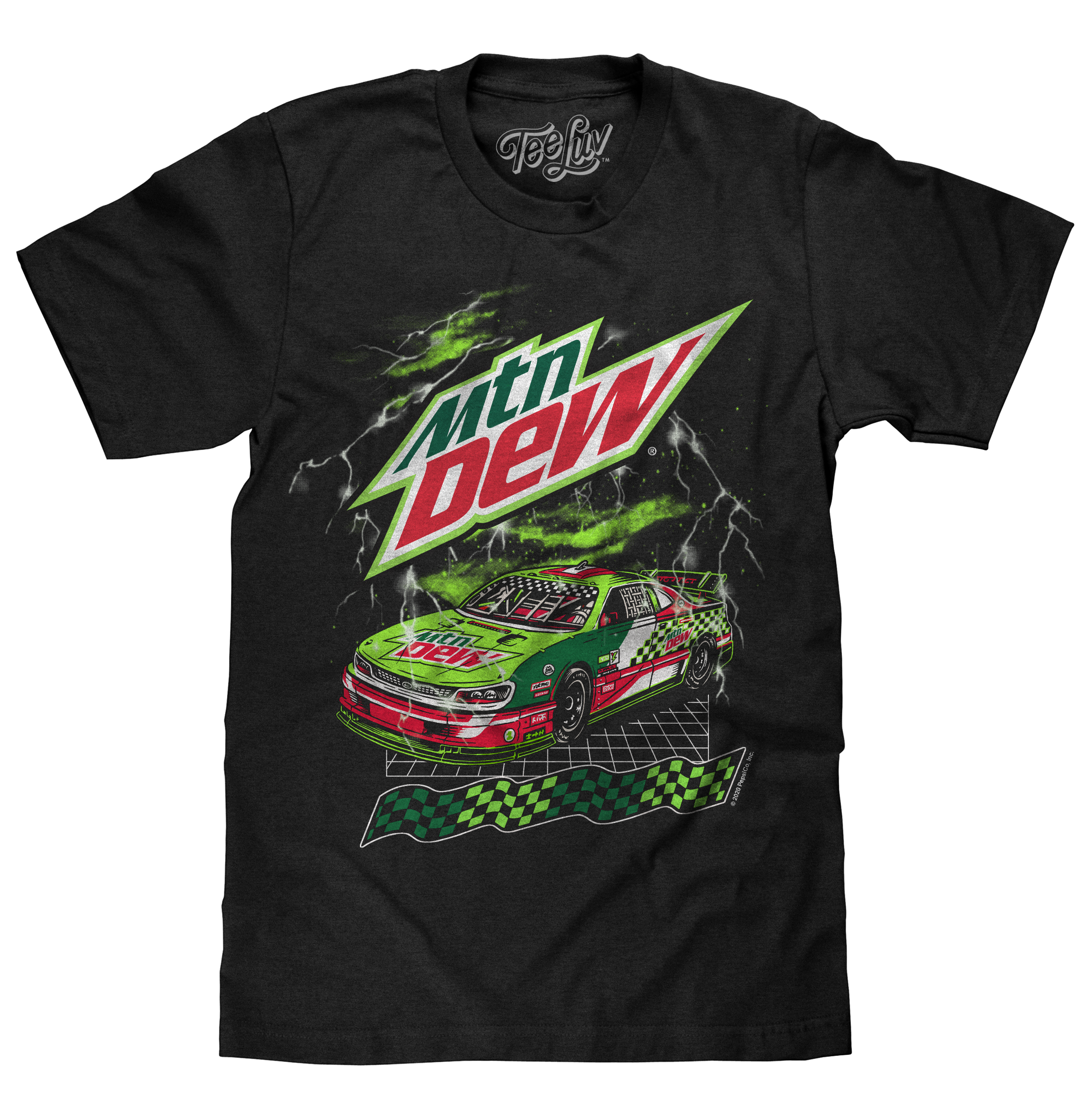 Mountain Dew Racecar T-Shirt - Black