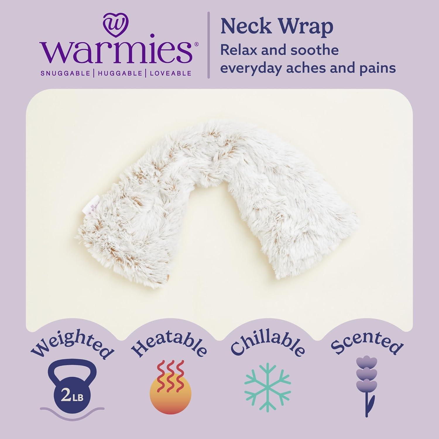 Warmies Neck Wrap - Marshmallow Brown