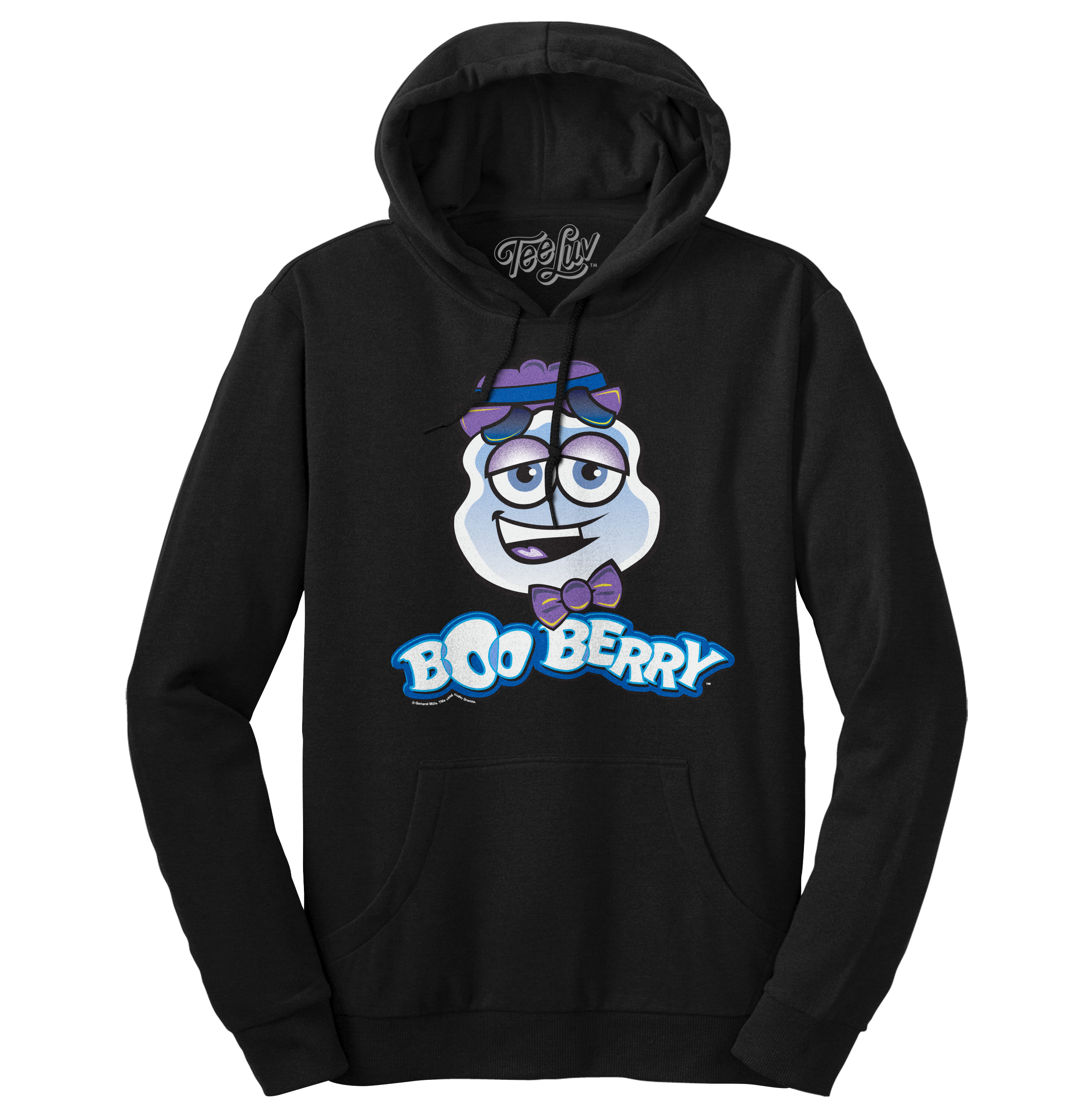 Boo Berry Cereal Logo Hooded Sweatshirt - Black