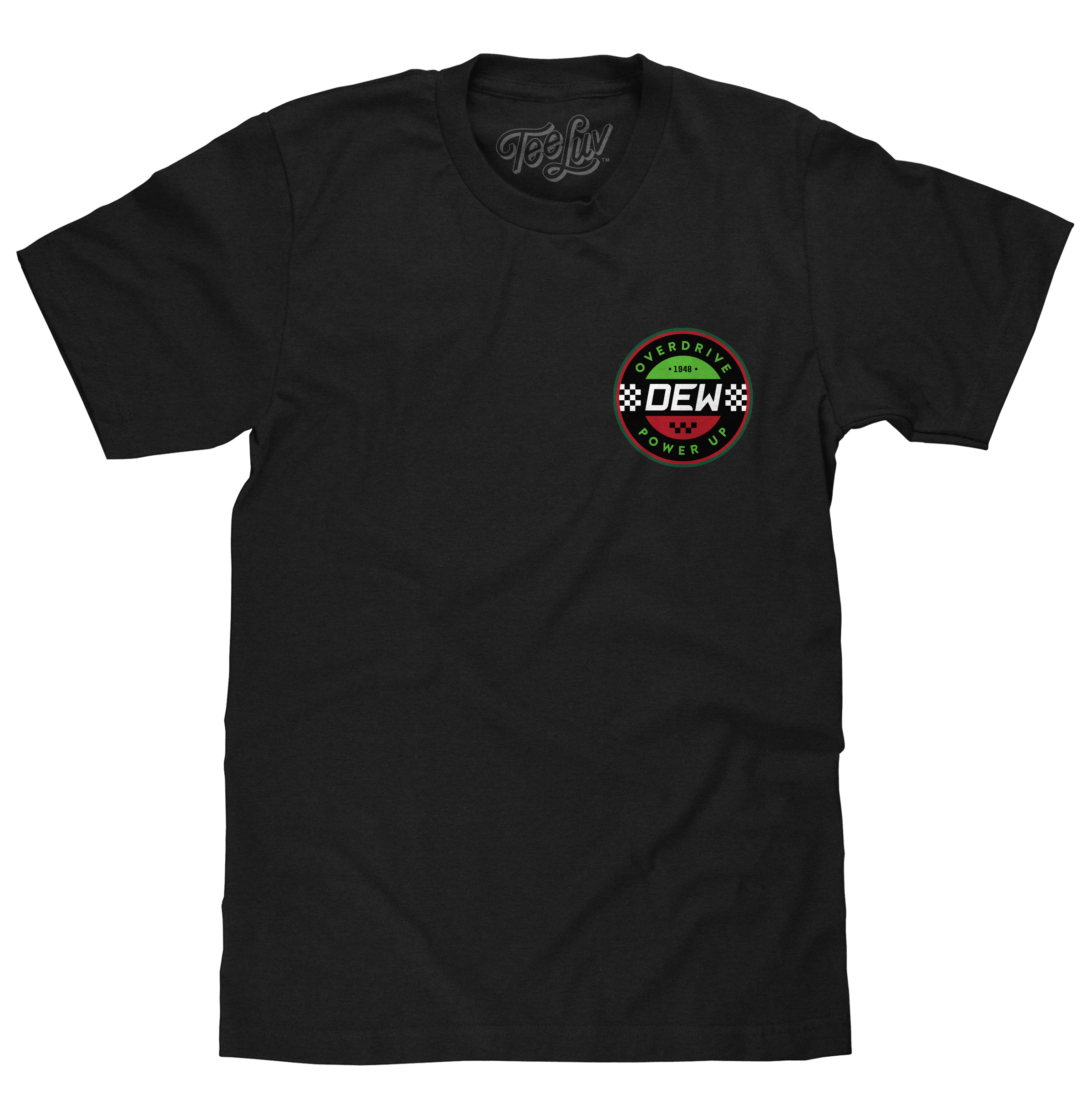 Mountain Dew Racing Front and Back T-Shirt - Black
