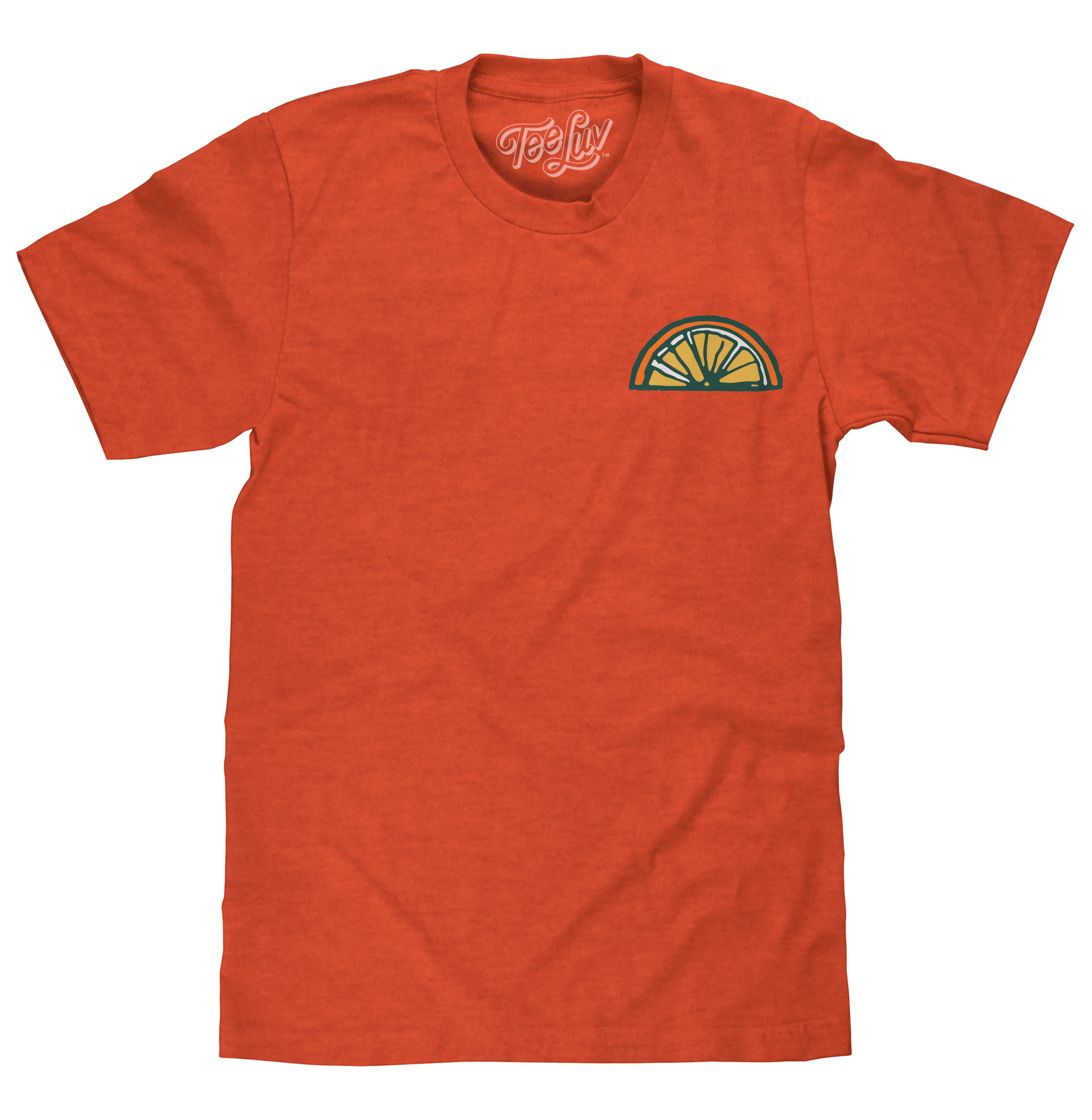 Orange Crush Soda Front and Back Print T-Shirt - Orange Heather