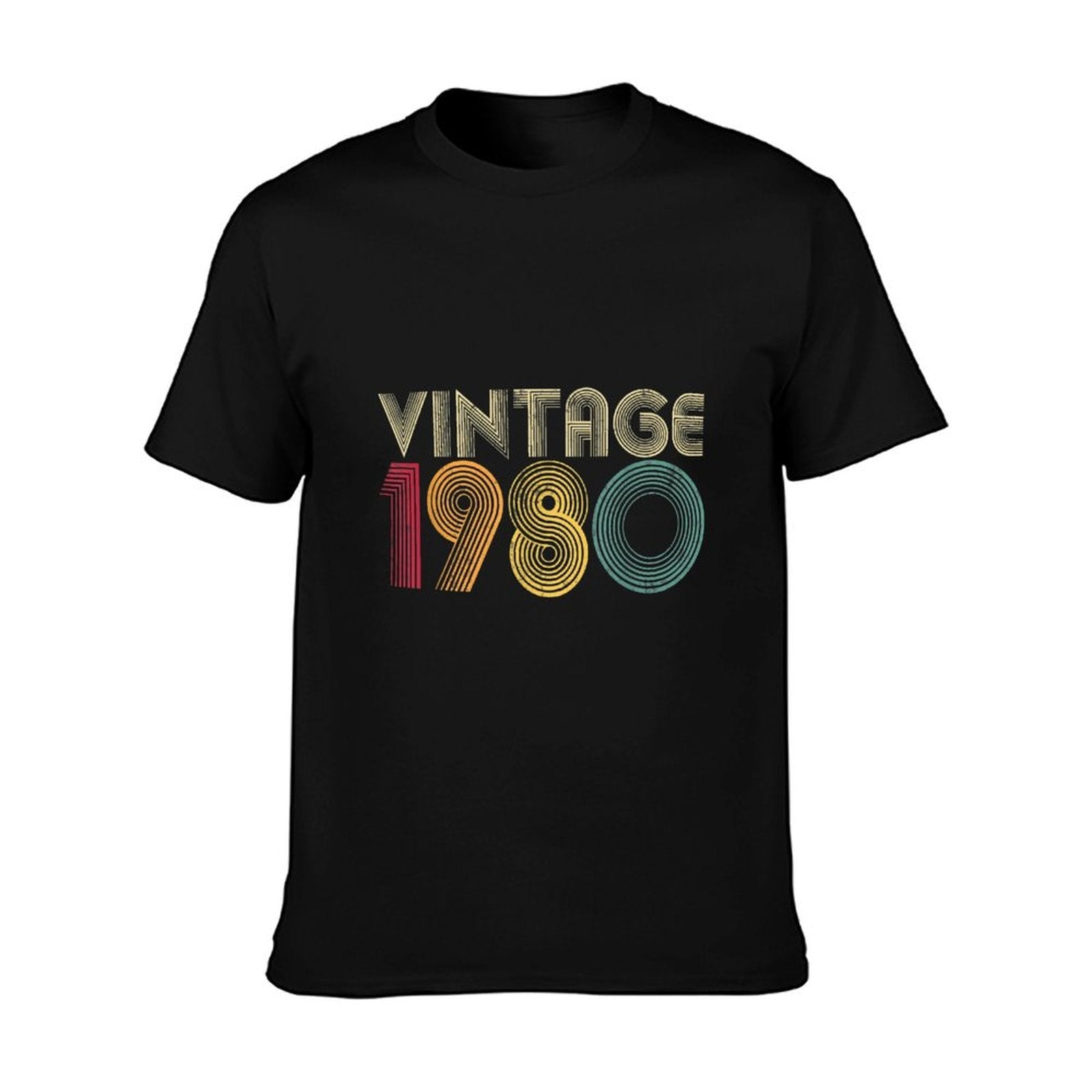 40th Birthday Gift 1980 Vintage Retro Men Women 40 Years Old  Durable T-Shirt
