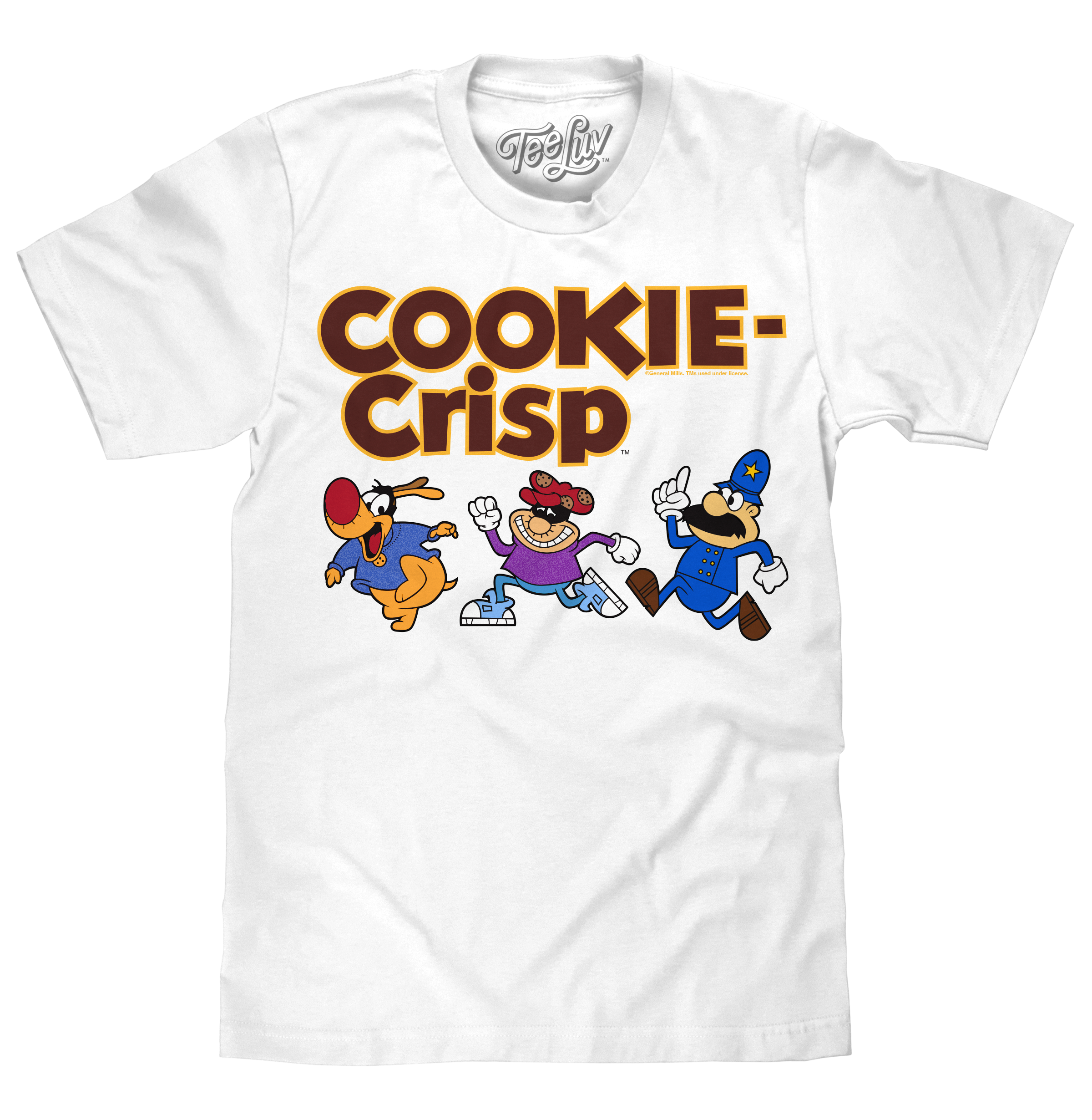 Cookie Crisp Cereal Mascot T-Shirt - White