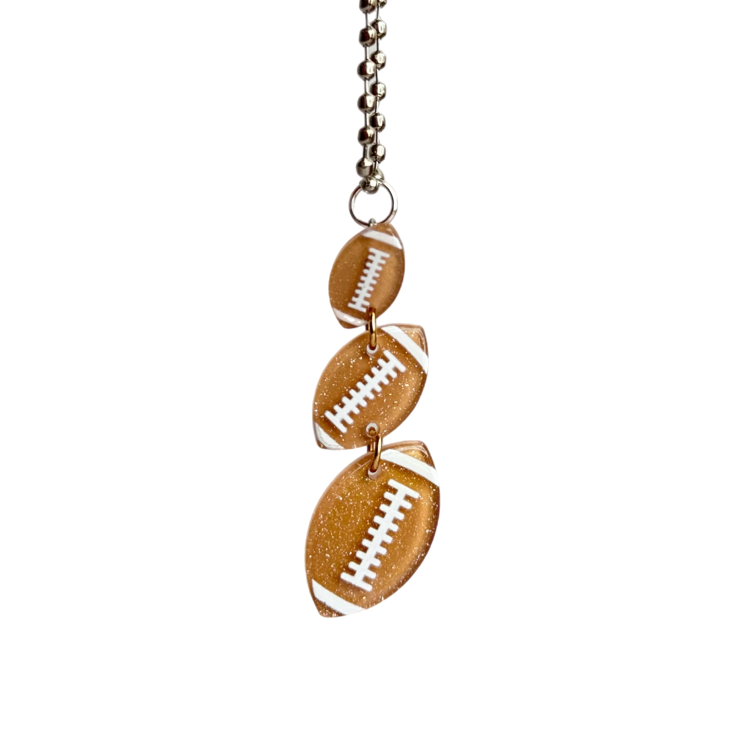 FOOTBALL Charm - Tumbler Handle Charm