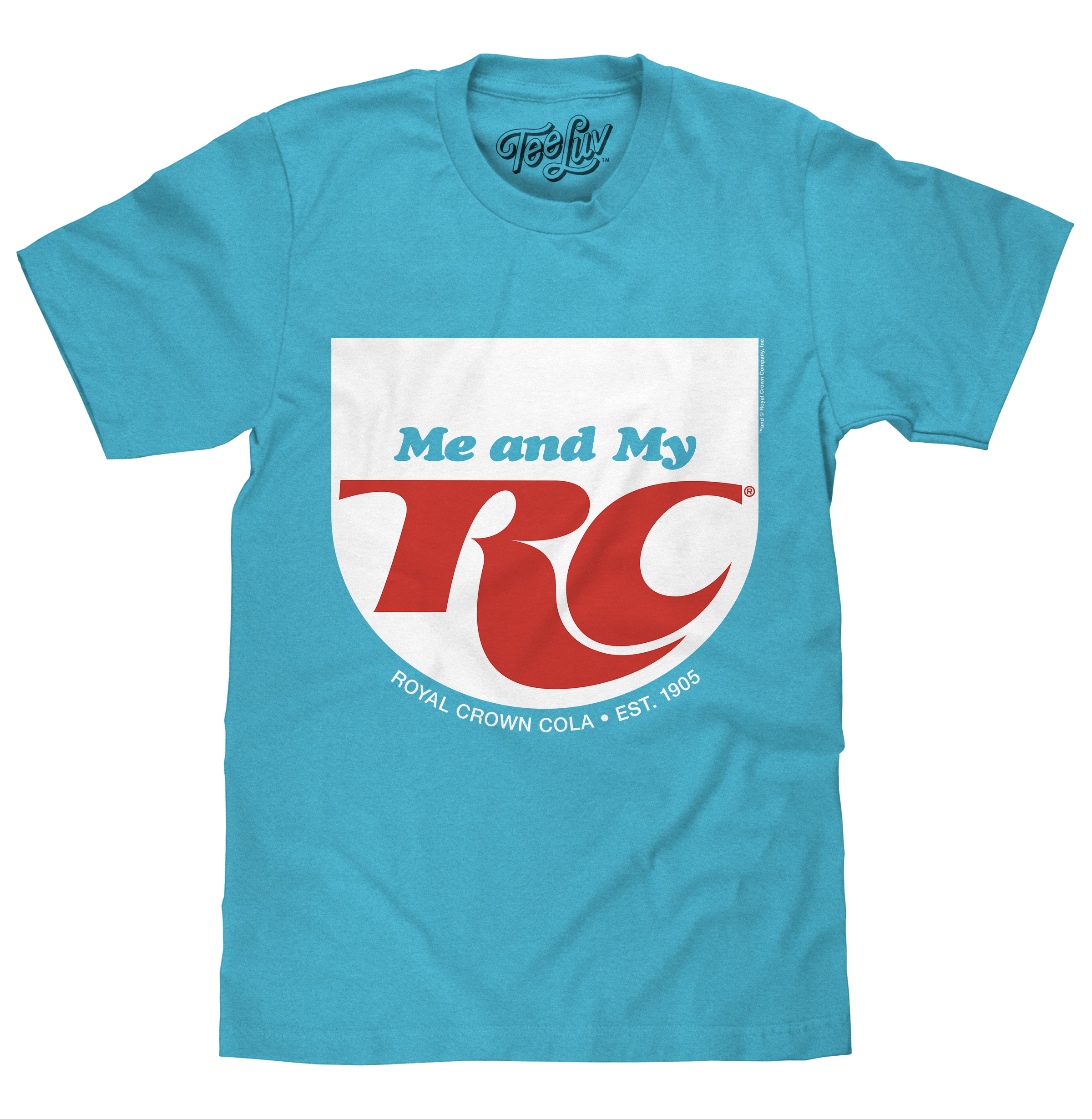 RC Cola Me and My RC Royal Crown Soda T-Shirt - Aqua Blue