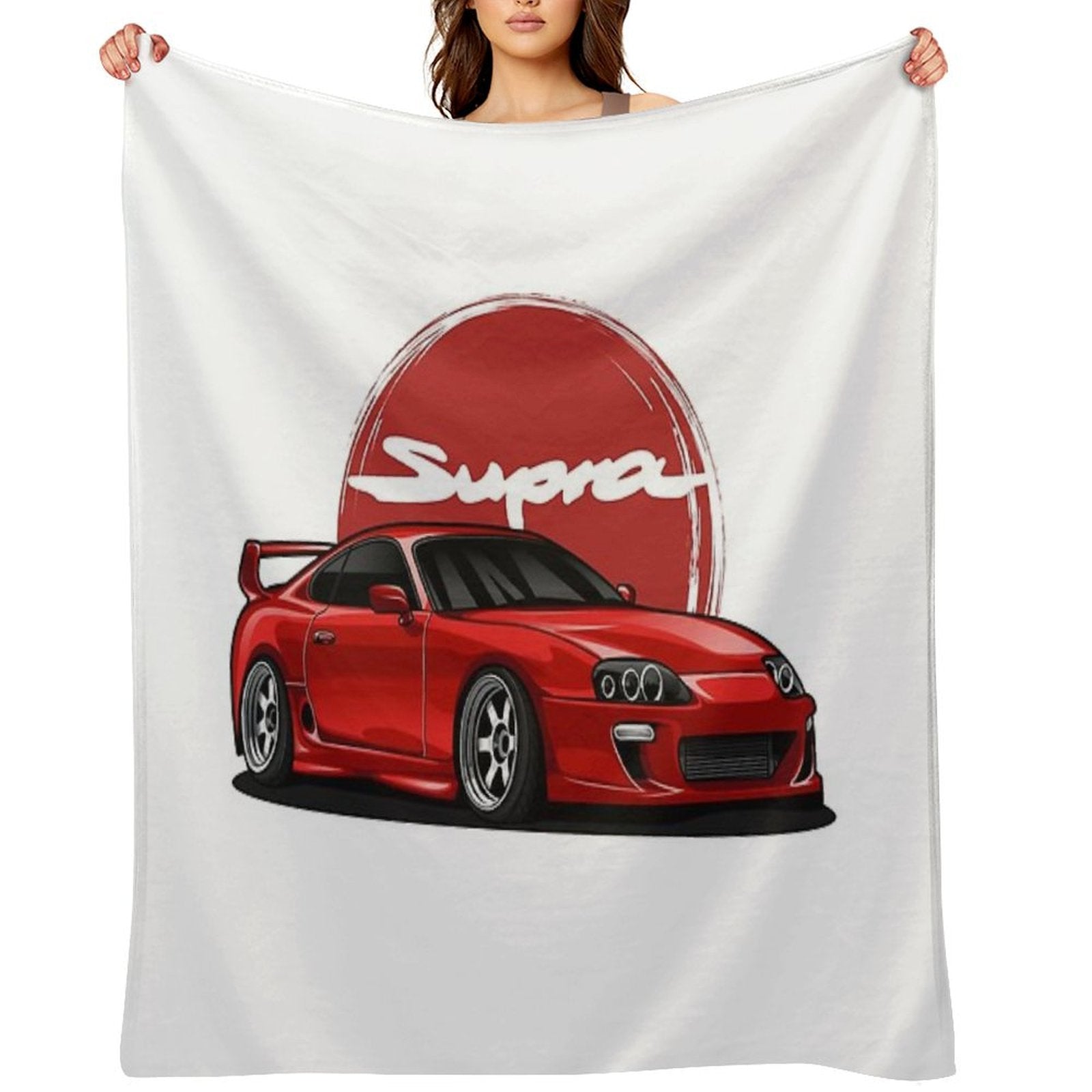 Supra MK-4 Red Candy Throw Blanket