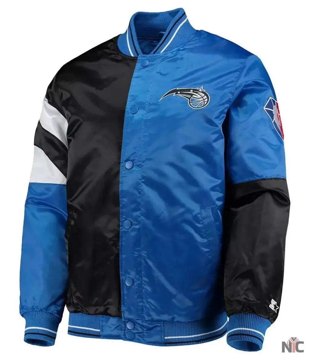 75th Anniversary Orlando Magic Leader Color Block Satin Jacket