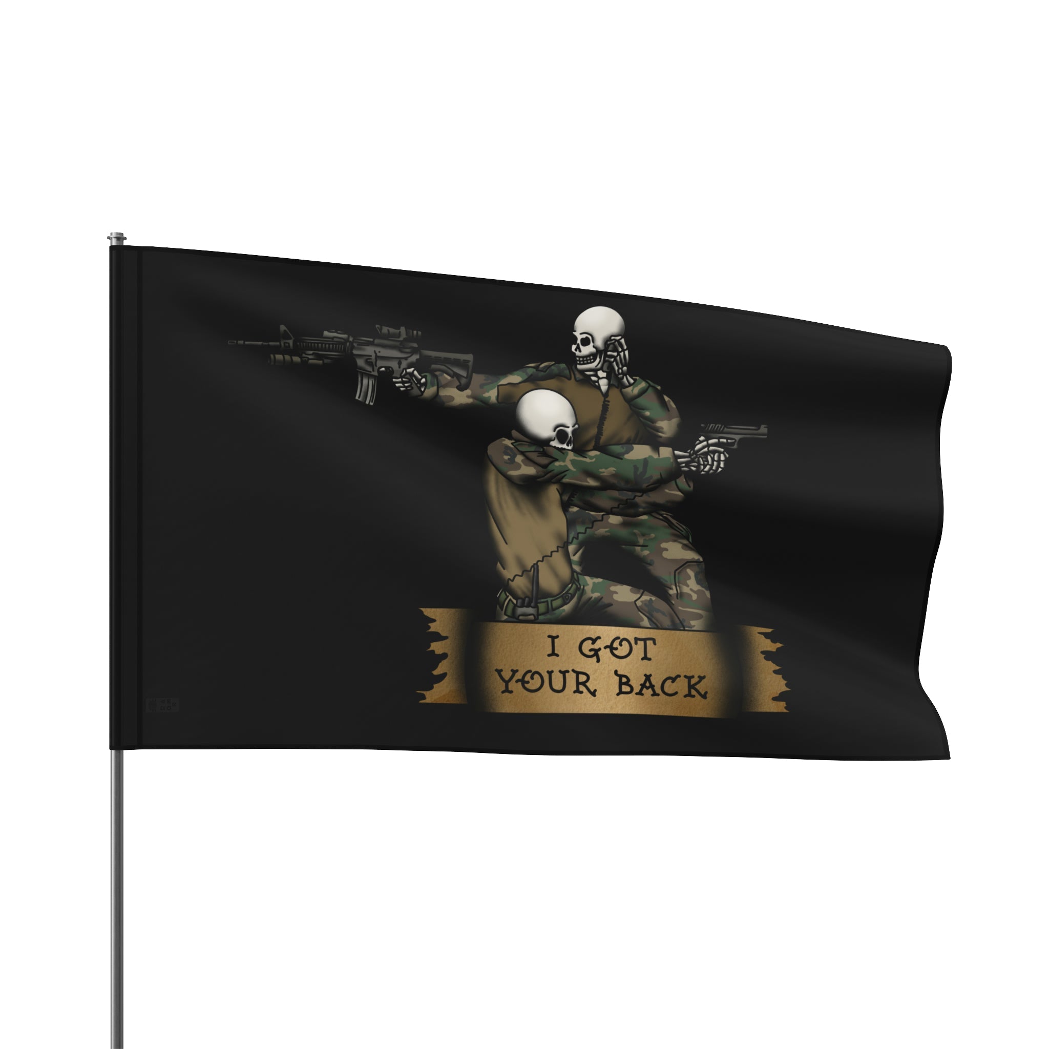 "I Got Your Back" Skeletons - Flag