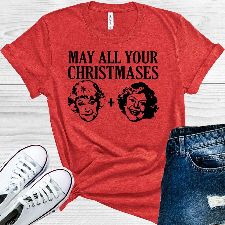 May All Your Christmases Bea White Graphic Tee