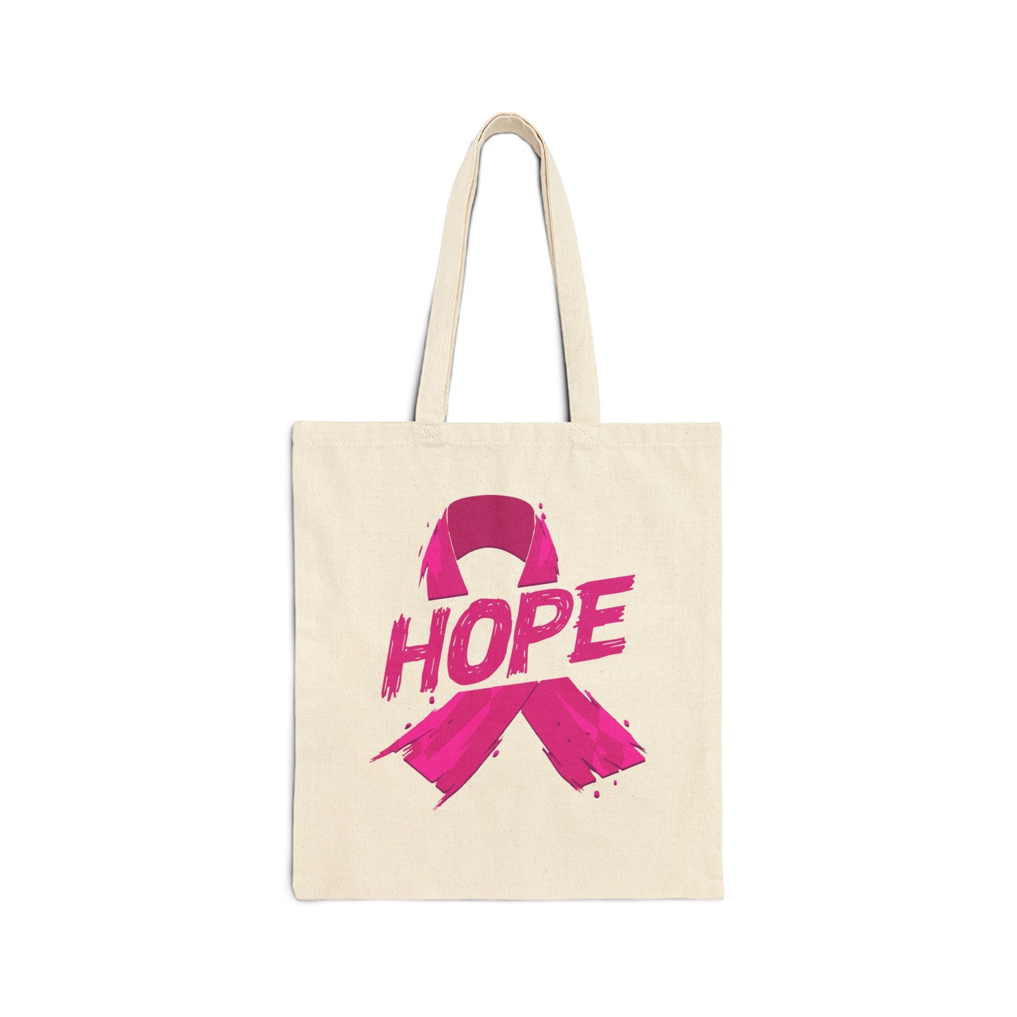 Breast Cancer Awareness Tote Bag | Eco-Friendly Cotton Bag for Hope, Support Gift, Grocery Shopping, Reusable Bag, Awareness Month
