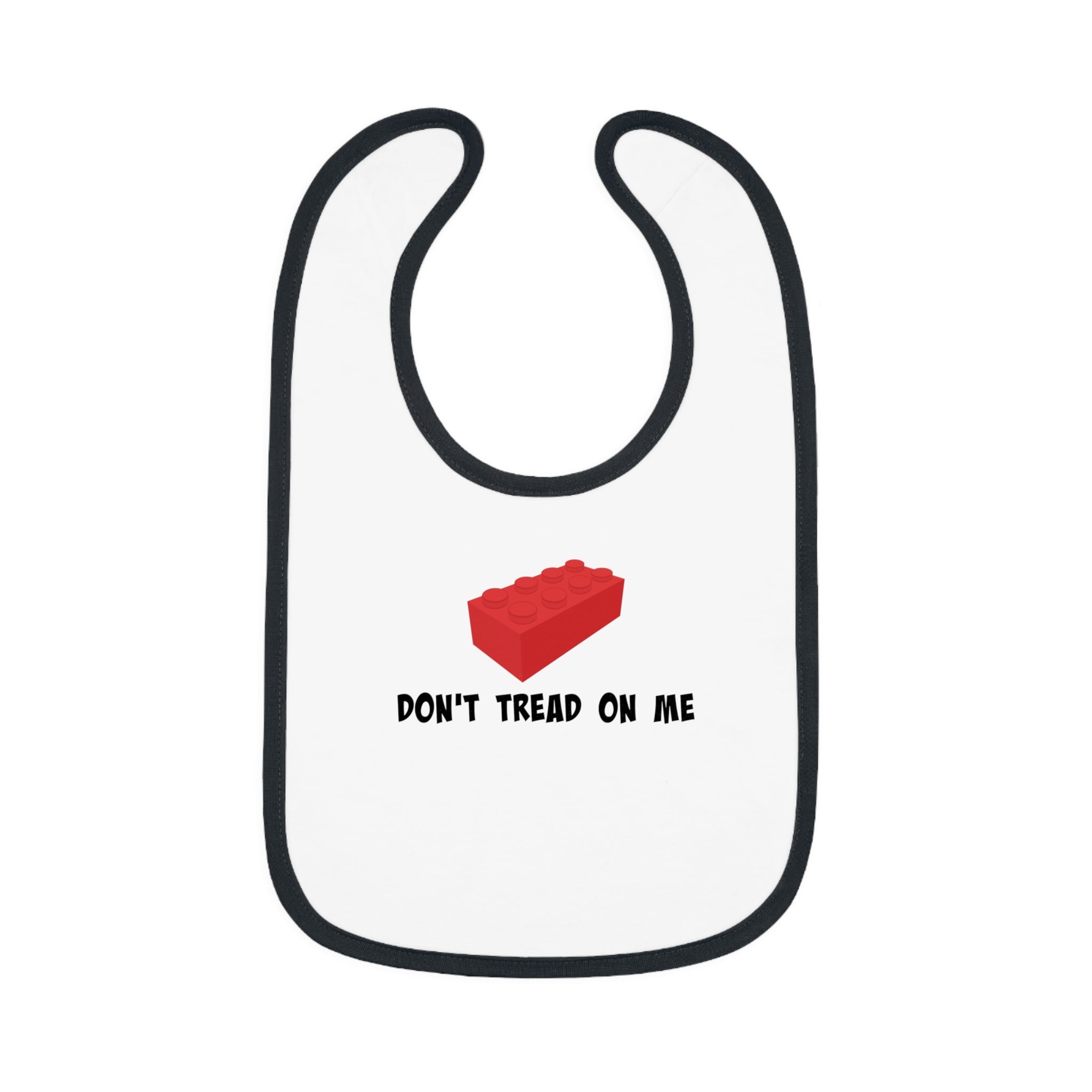 Don&amp;#39;t Tread On Me LEGO Baby Contrast Trim Jersey Bib