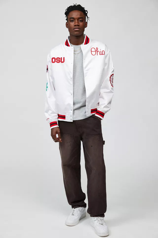 Mitchell &amp;amp; Ness NCAA Ohio State University Varsity Jacket