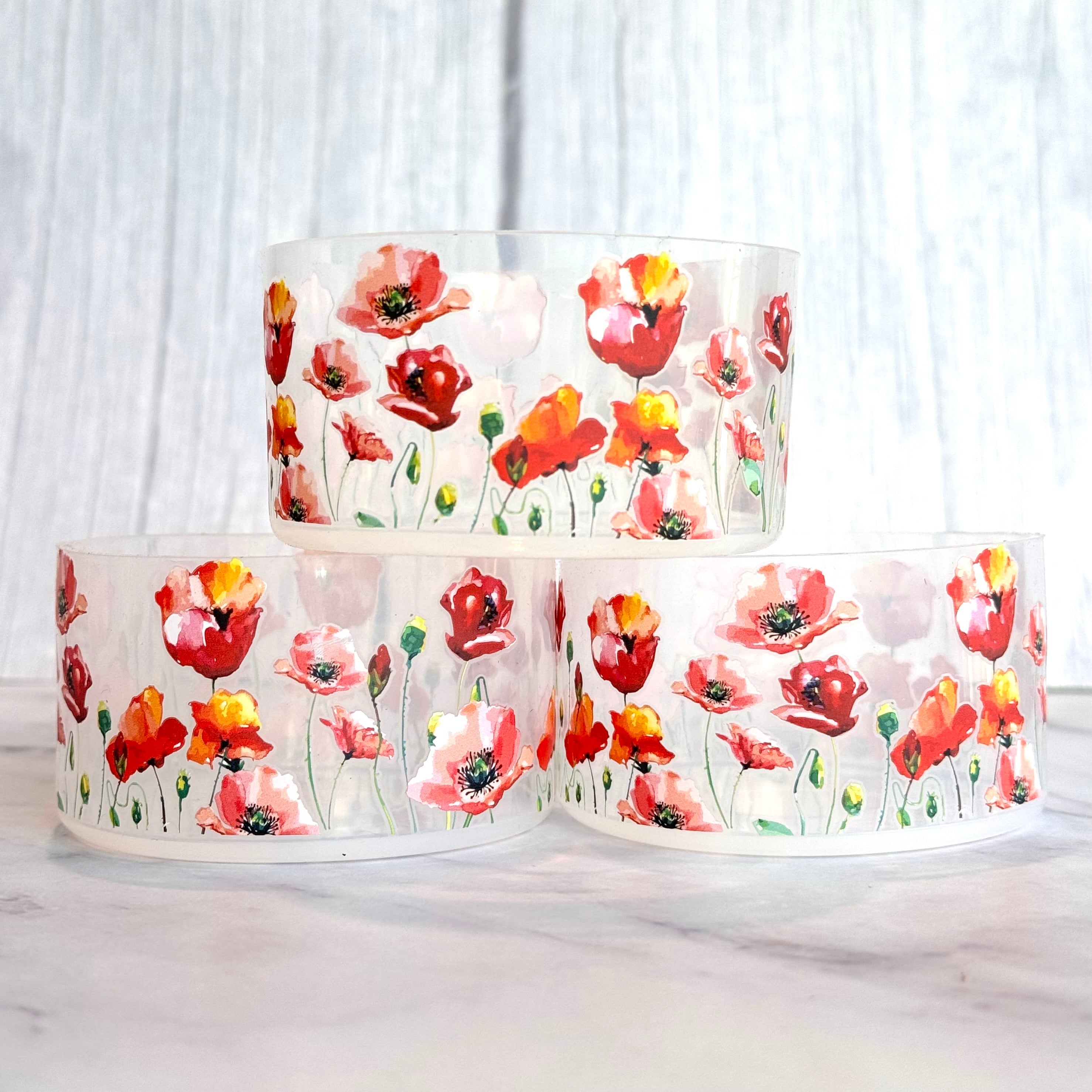 RED POPPIES TUMBLER BOOT