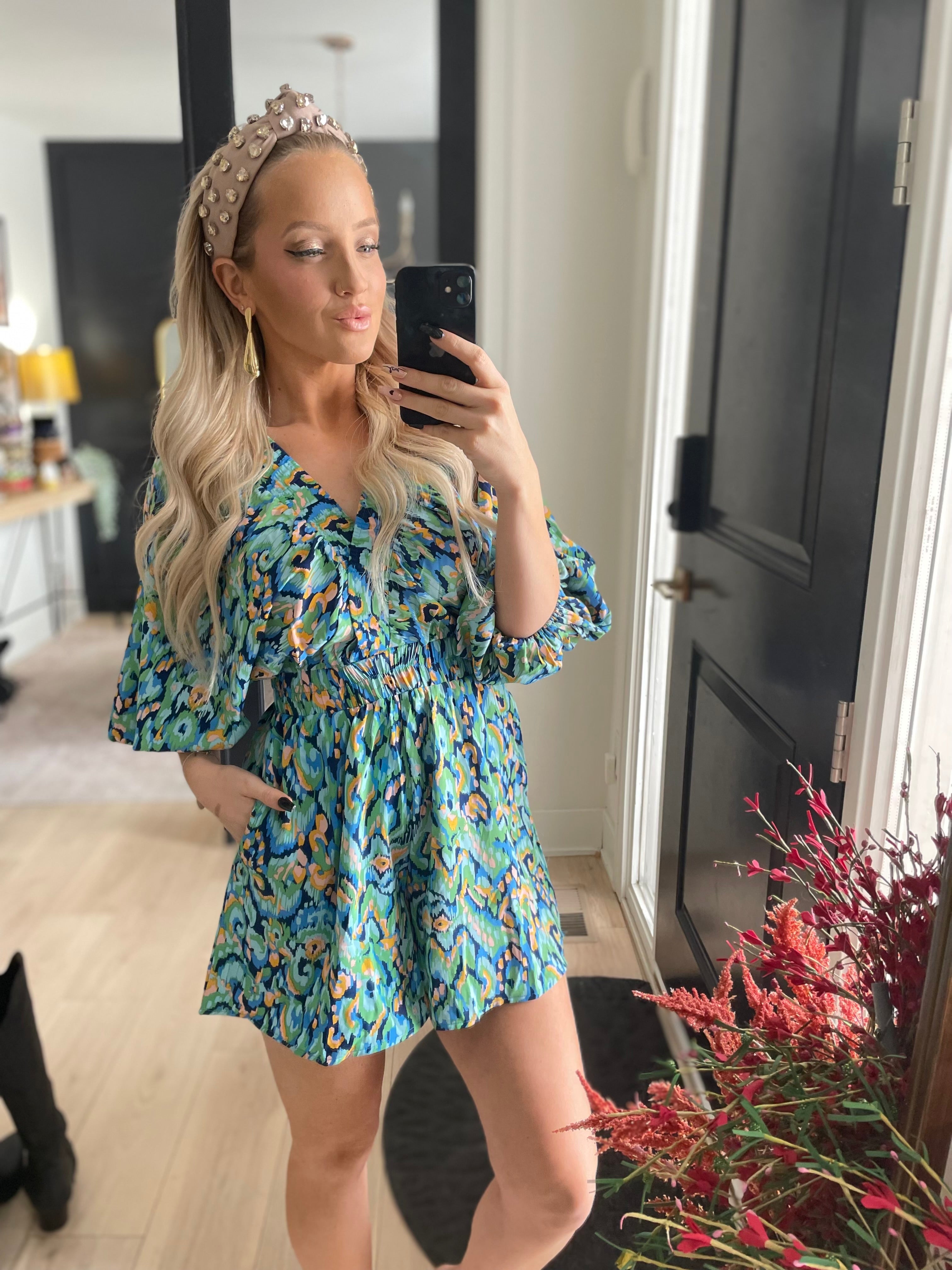 Blue &amp;amp; Green Malibu Romper