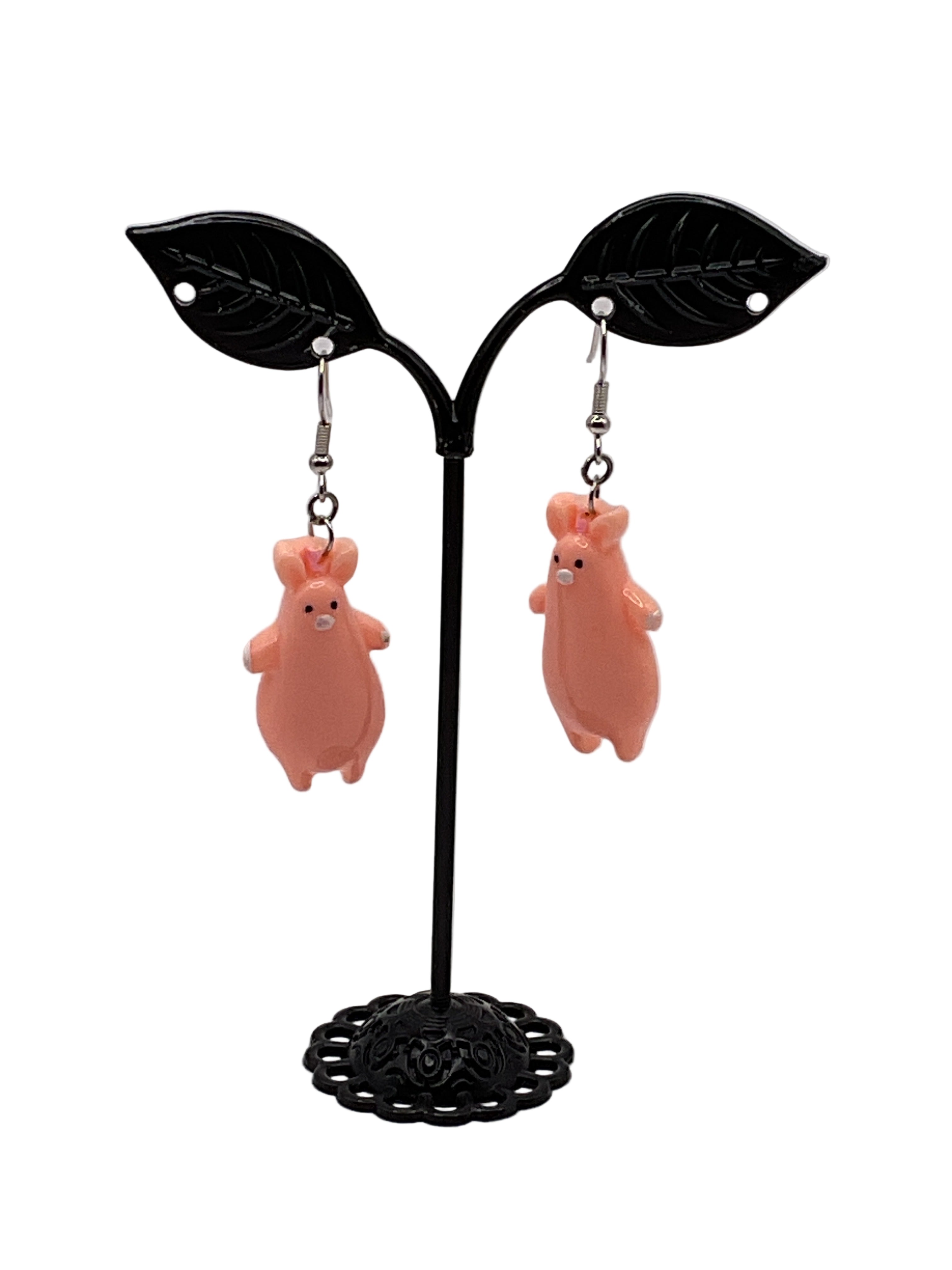 Pig earrings