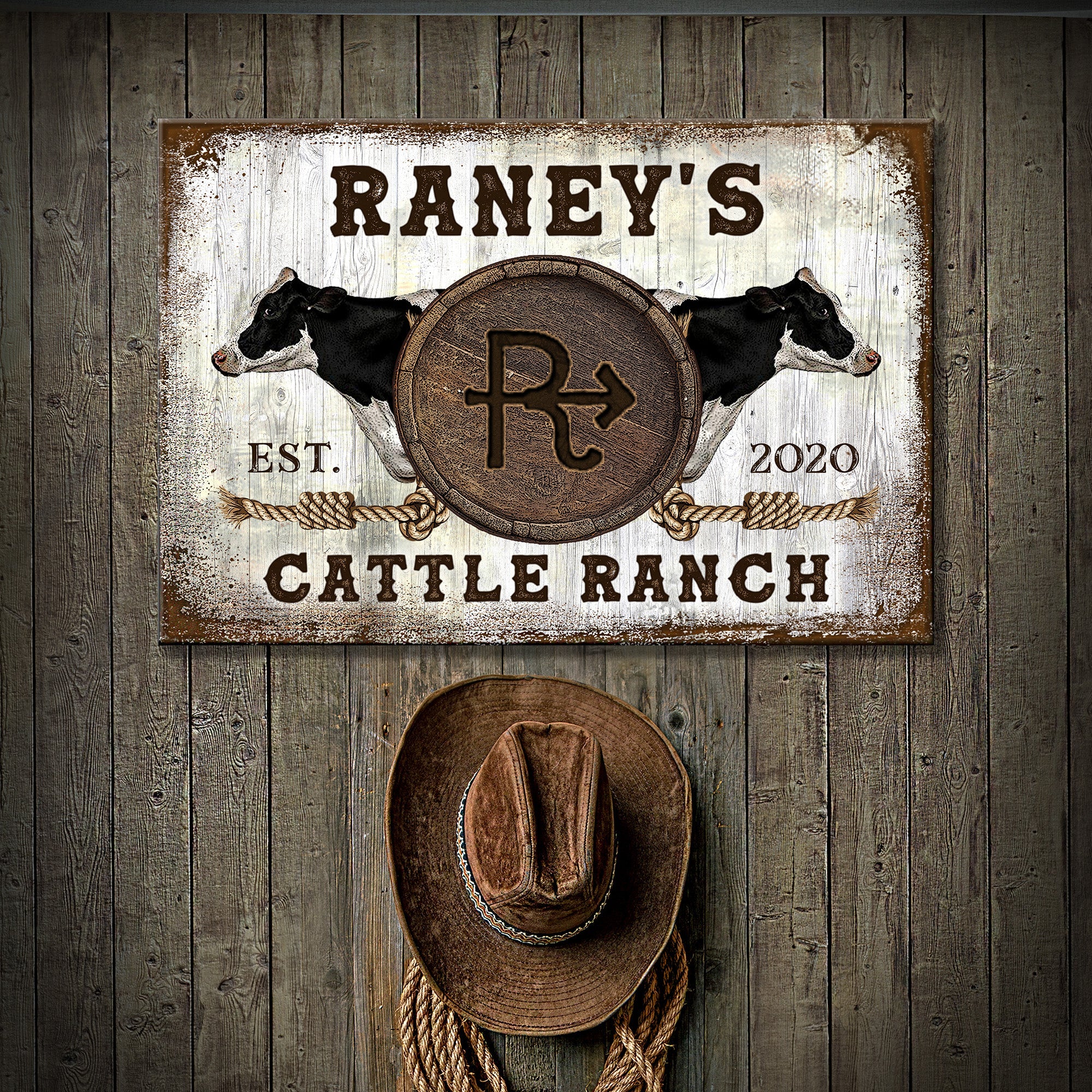 CATTLE BRAND - HOLSTEIN SIGN