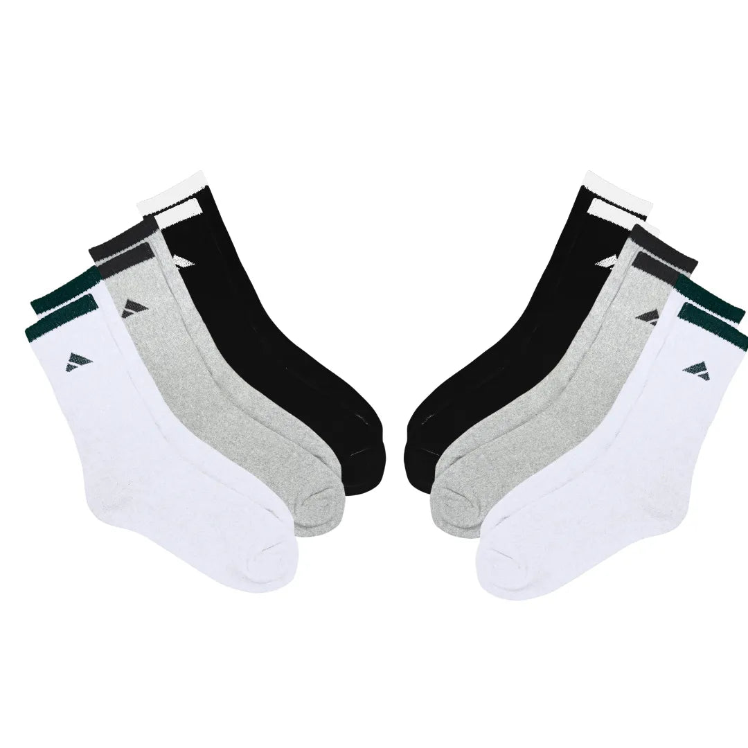 PBG Men&amp;#39;s Socks 6 Pair Athletic performance MultiPack Activewear 10-13 HighSocks