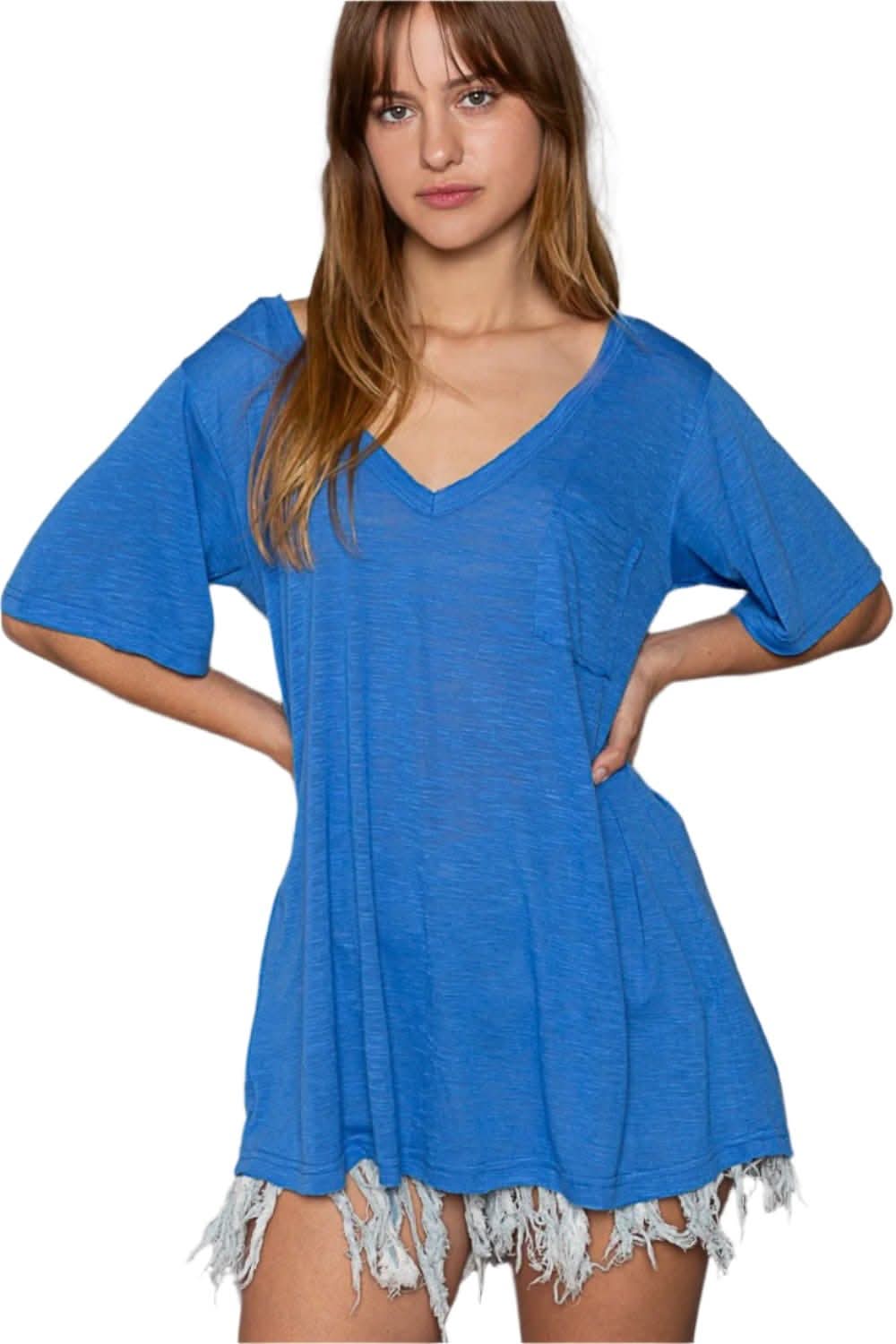 Stylish v-neck tee by POL