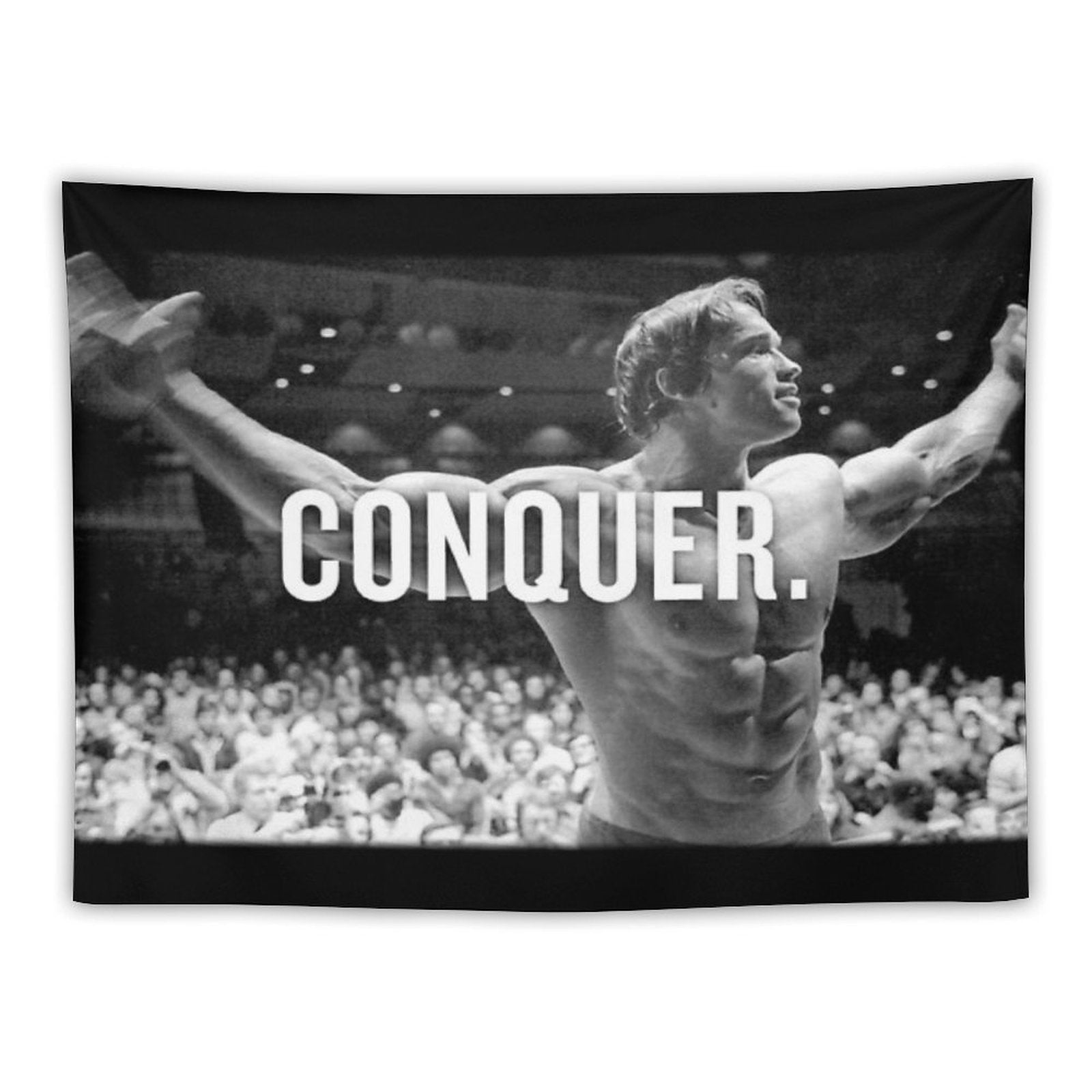 Arnold Schwarzenegger Conquer Tapestry