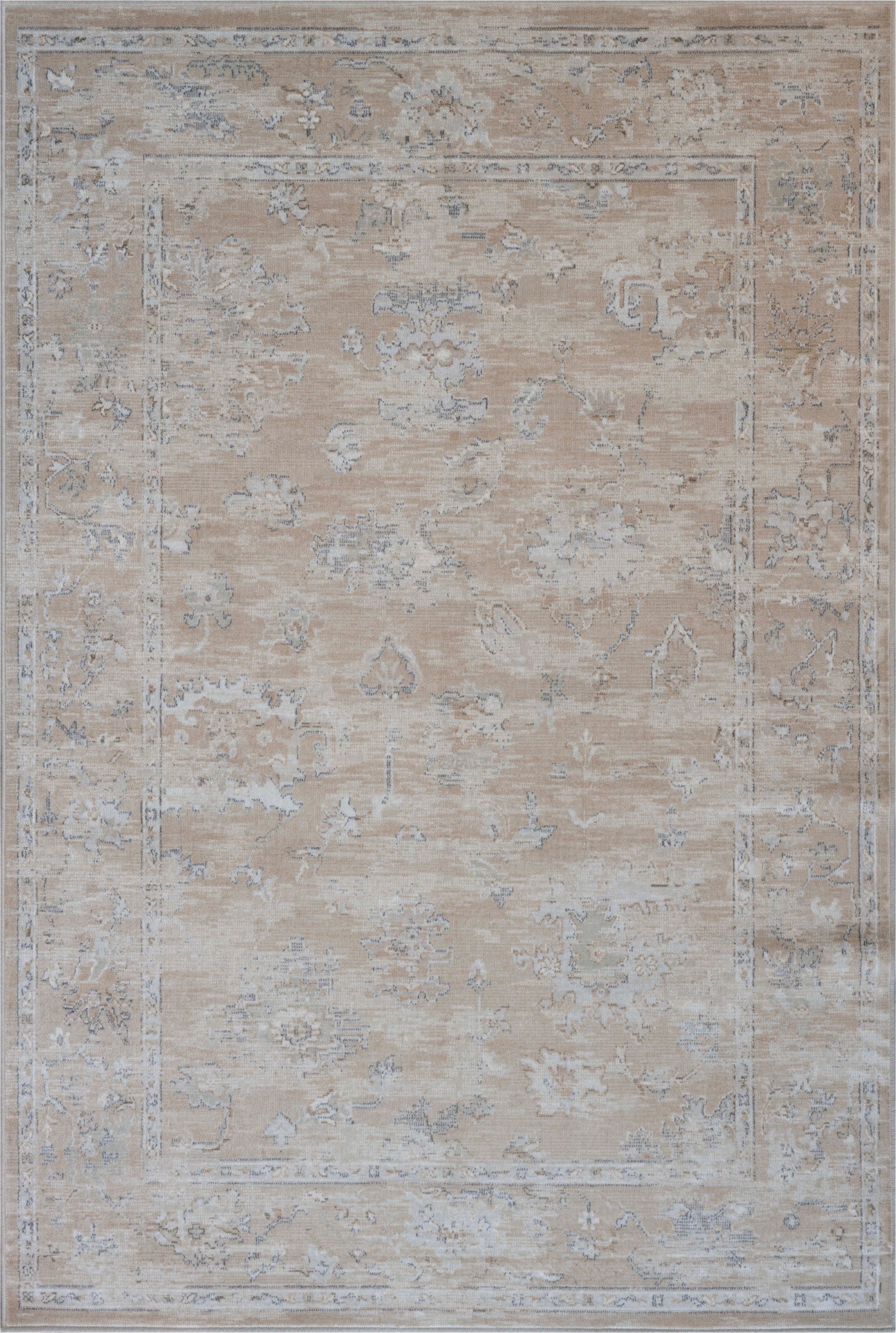 Everly Brown, Ivory, Taupe and White Viscose  Area Rug
