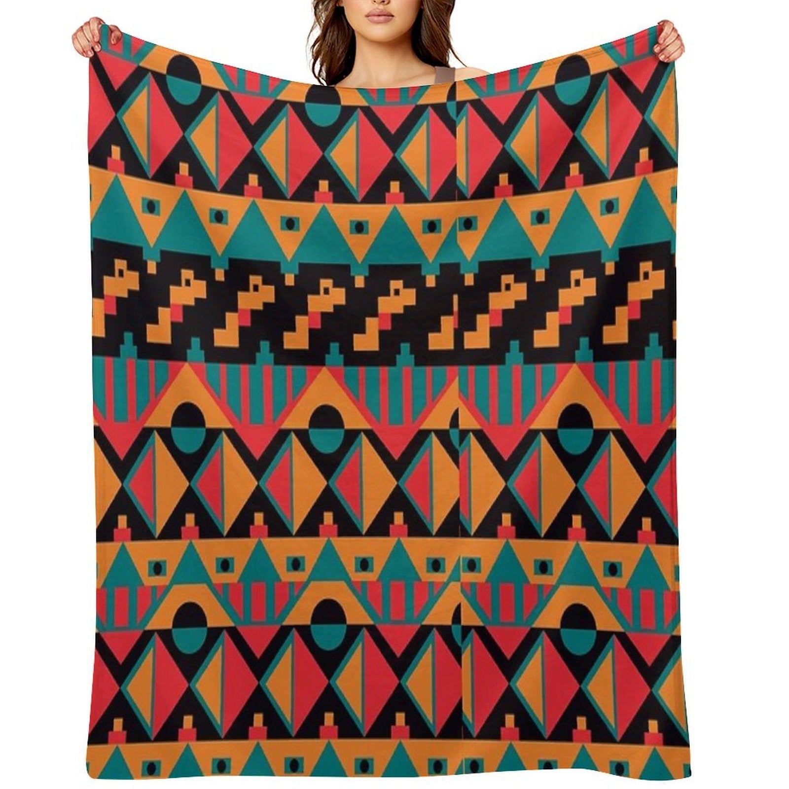 African Tribal Seamless Throw Blanket