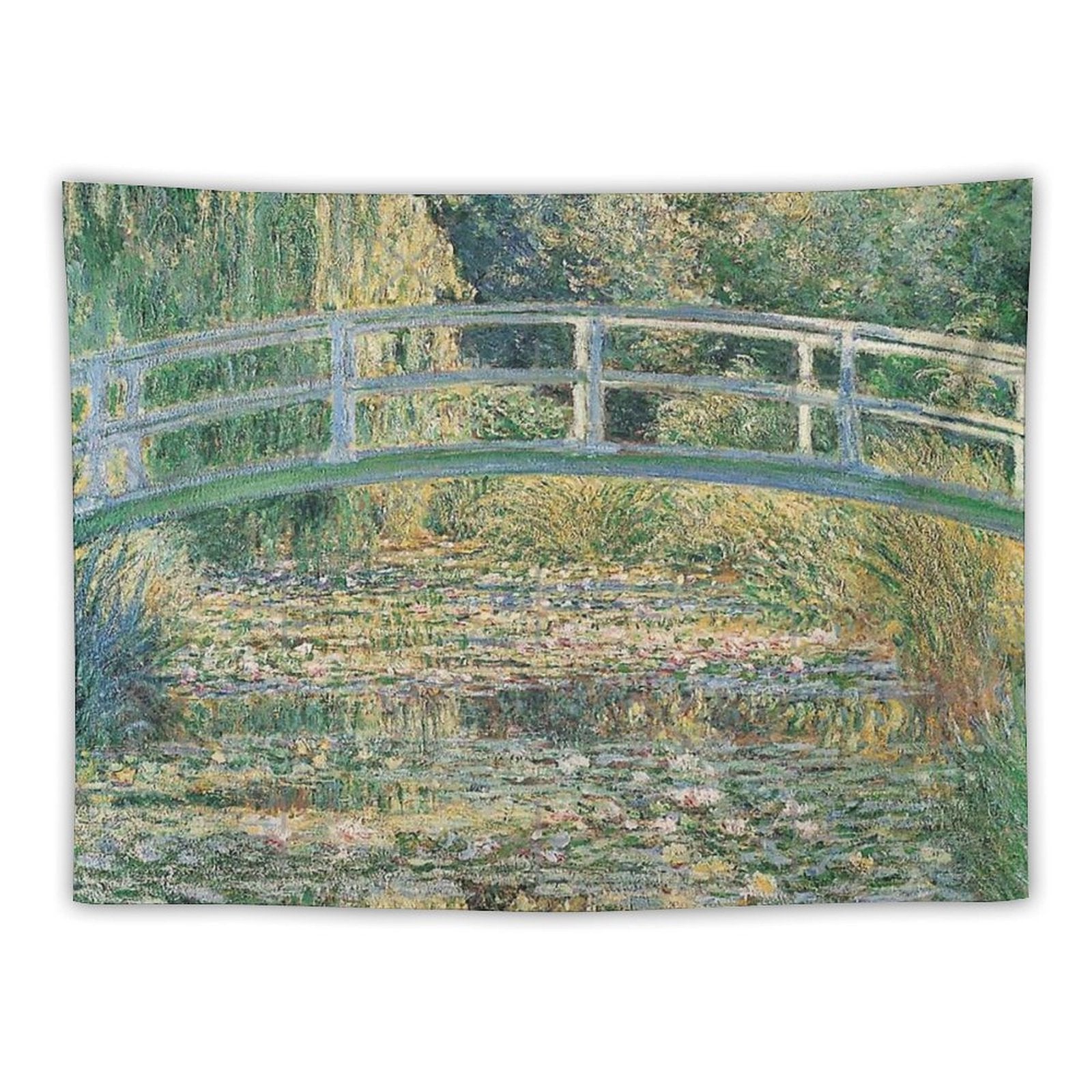 HD. The Water Lily Pond by Claude Monet Tapestry