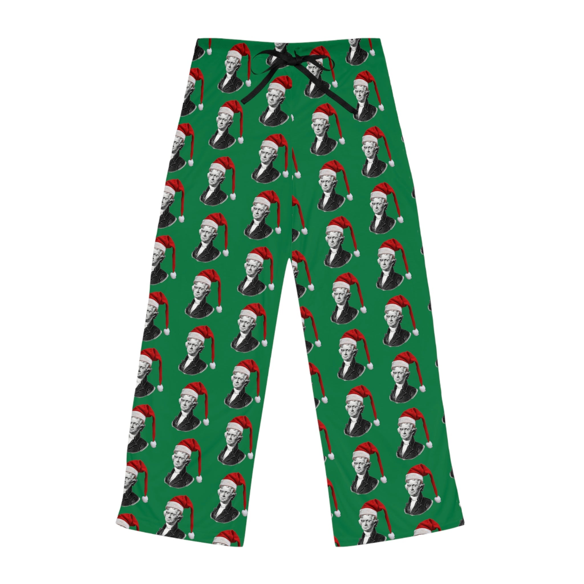 Thomas Jefferson Santa Hat Women&amp;#39;s Pajama Pants