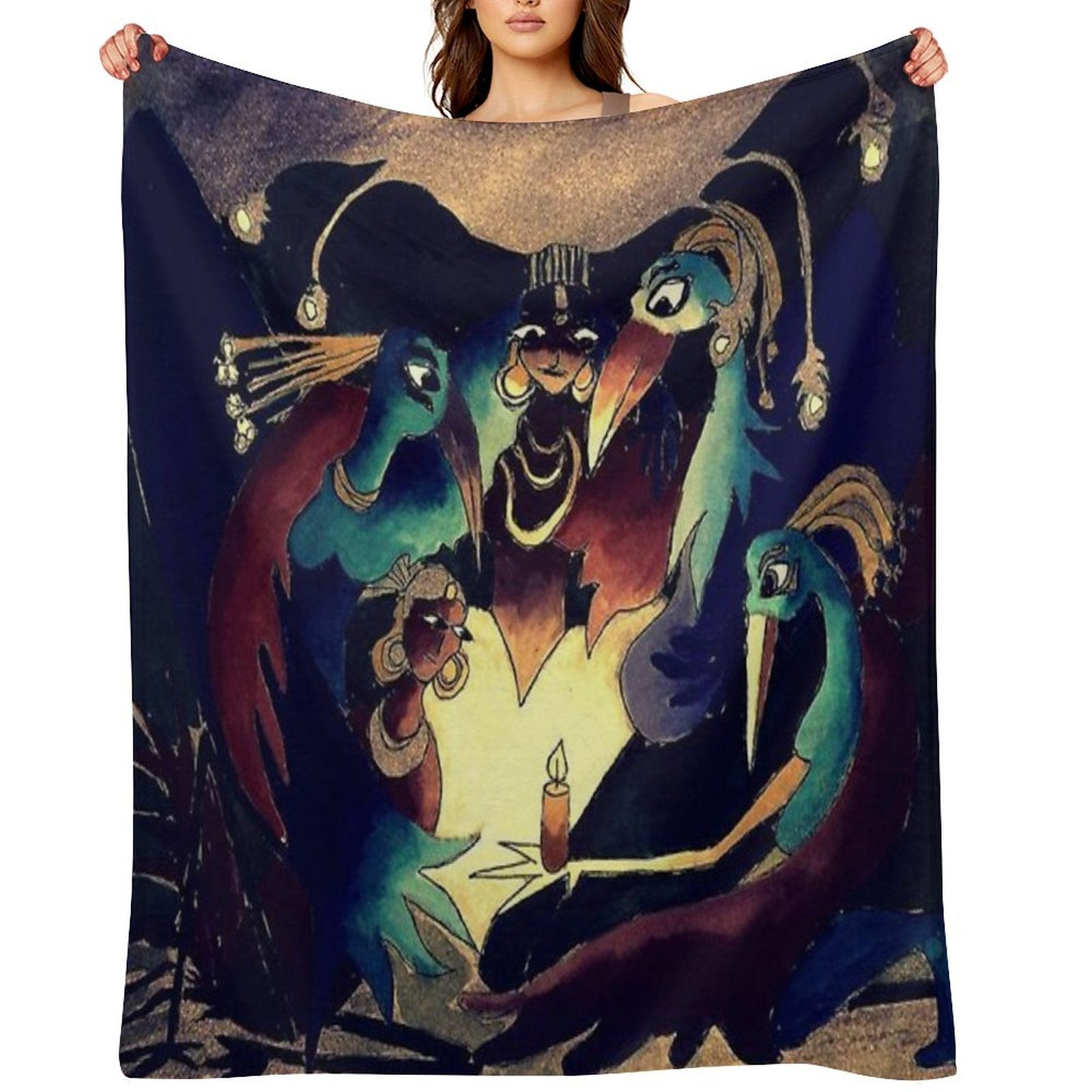 Gather Round The Light Throw Blanket