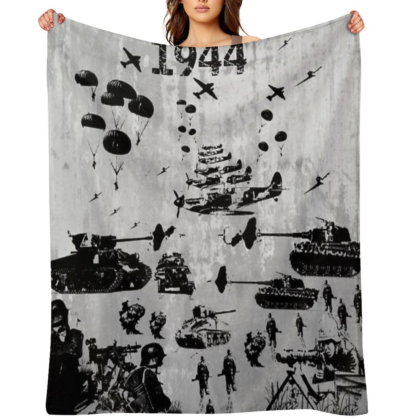 1944 WORLD WAR 2 Throw Blanket