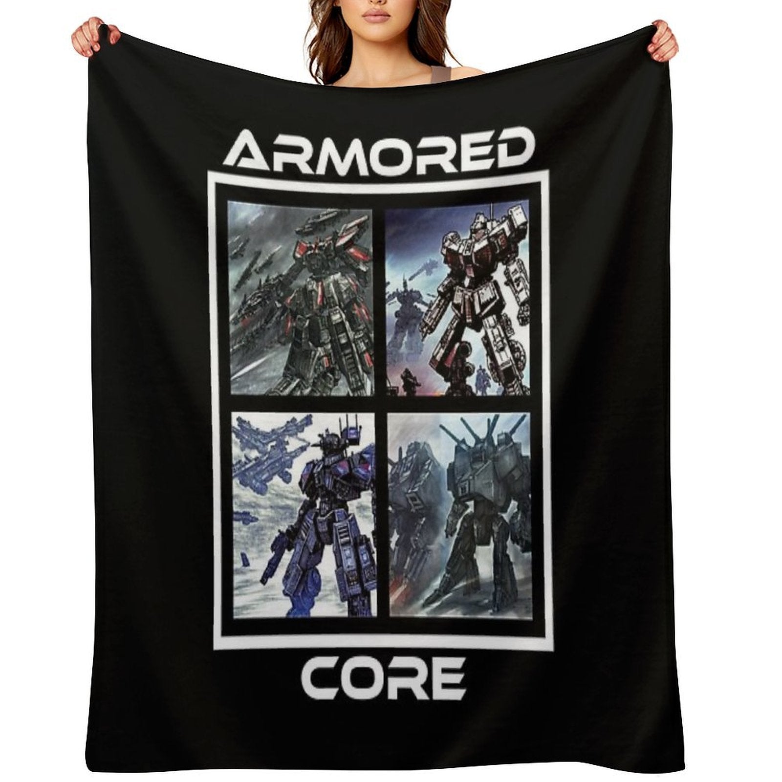 Armored Core 4 Throw Blanket
