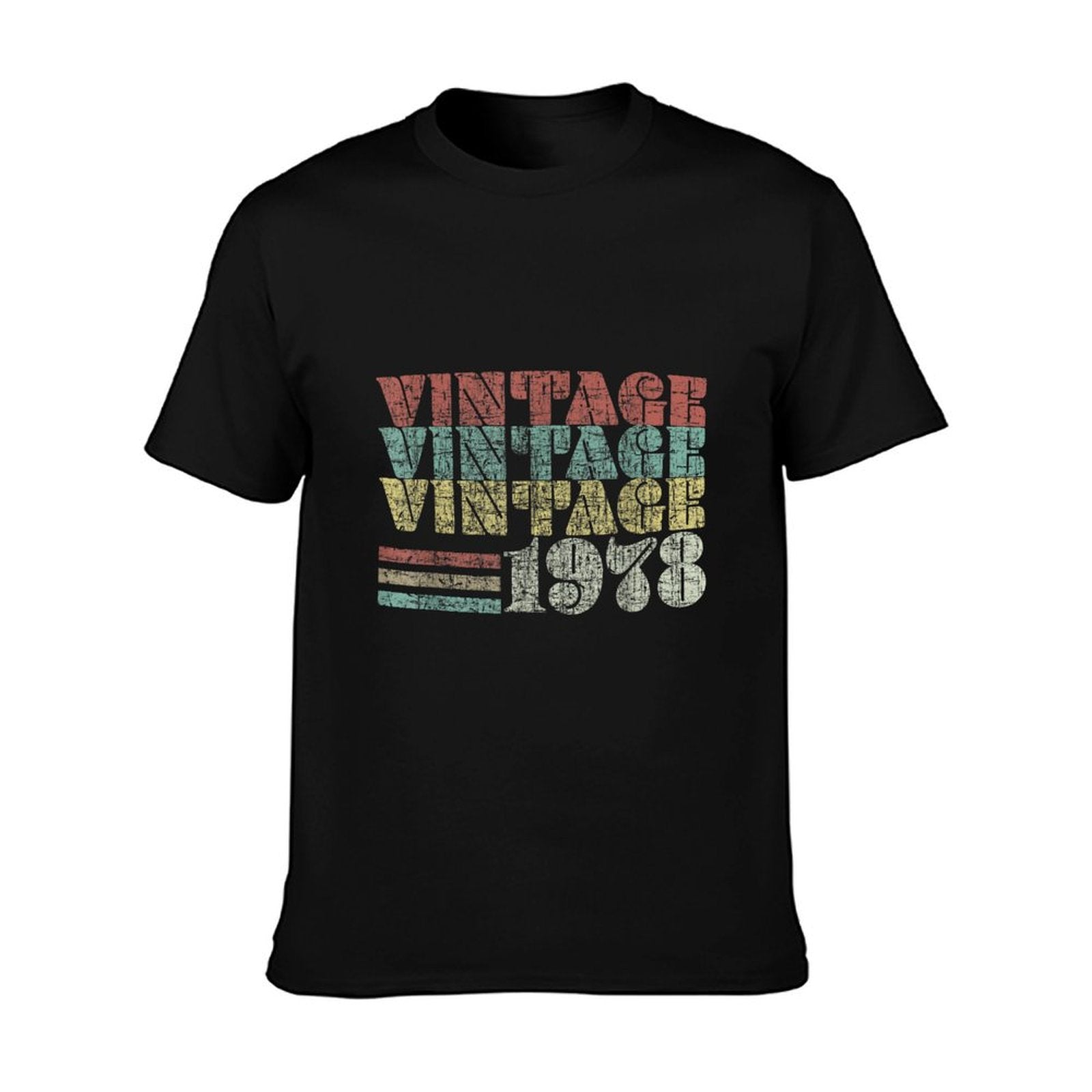 40th Birthdays Women Men Vintage  Heathered Texture T-Shirt