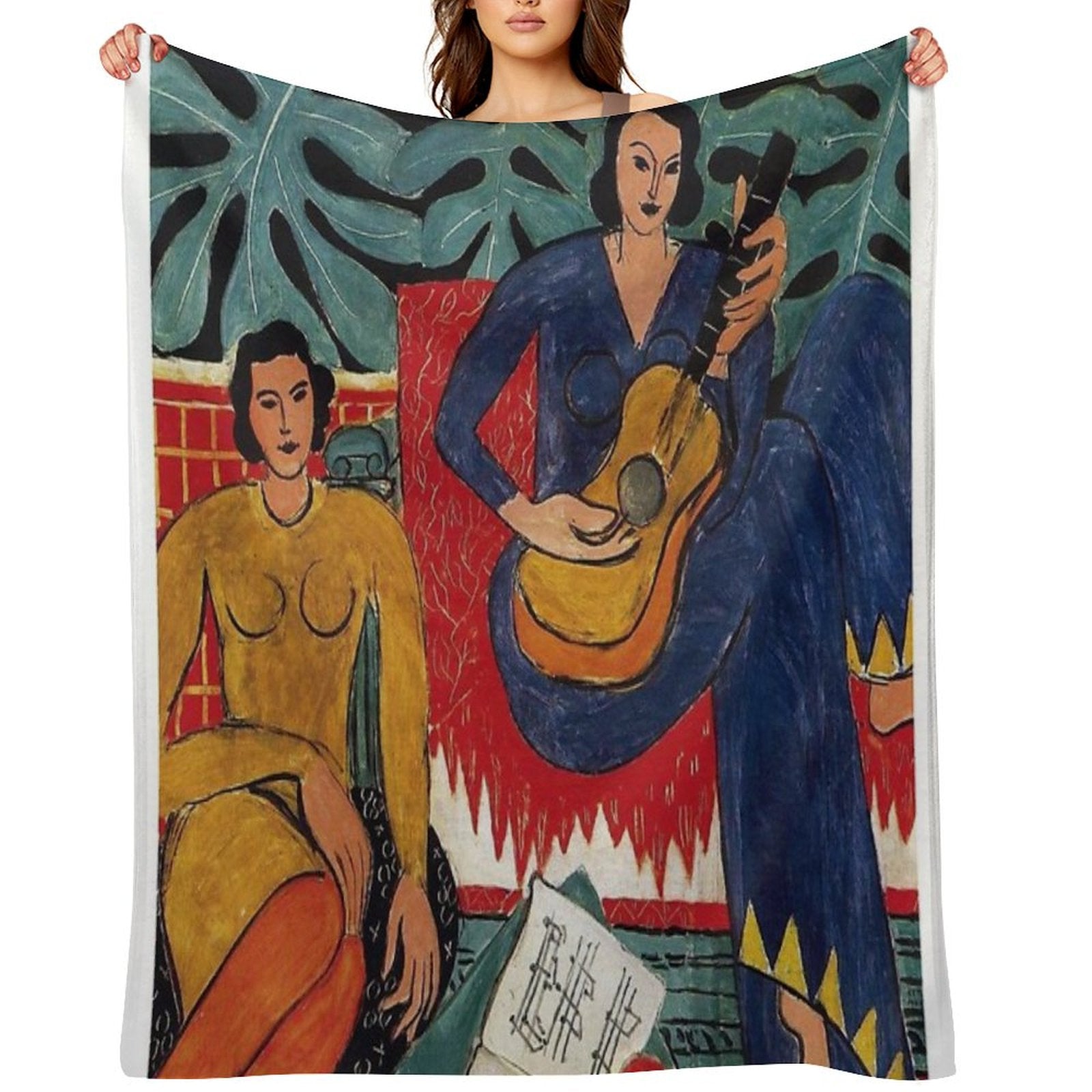 Henri Matisse - Music - Exhibition Poster Throw Blanket