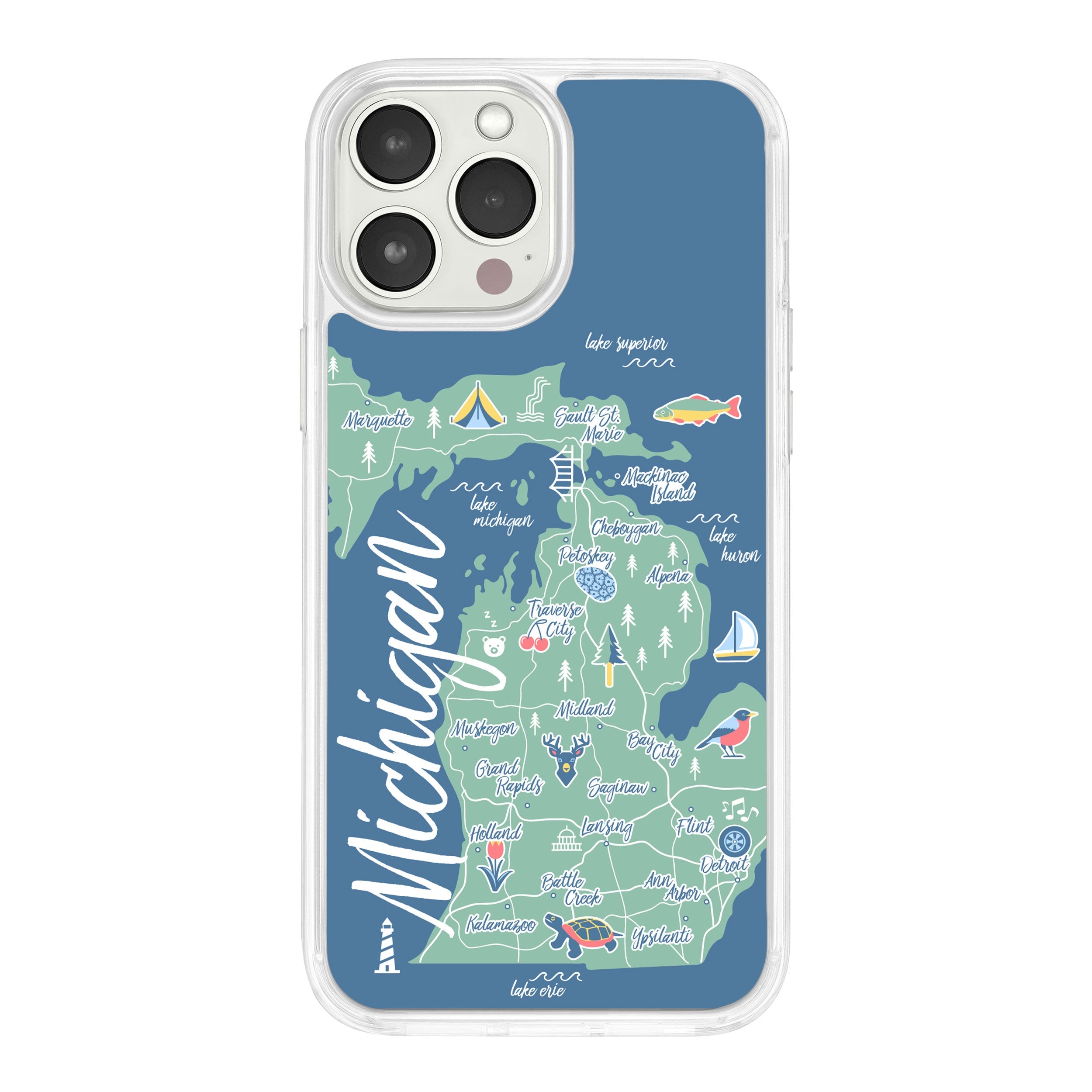 Michigan HD Apple iPhone 14 Series Mag-Safe Phone Case