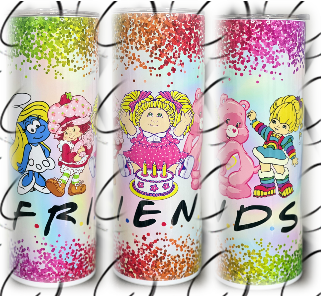 80&amp;#39;s F*R*I*E*N*D*S 20oz Skinny Tumbler