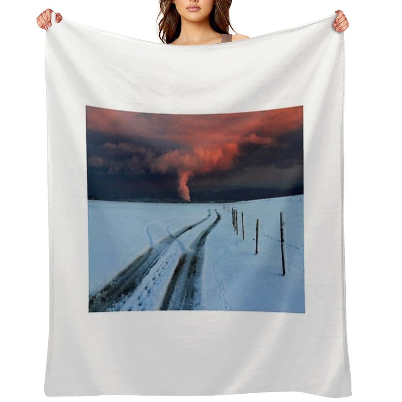 Sunset Clouds Above Switzerland Throw Blanket