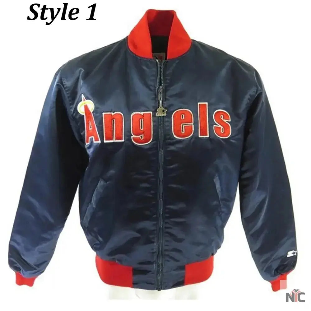 80s California Anaheim Angels Bomber Jacket