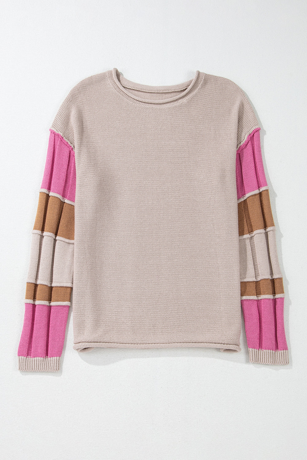 Ava Colorblock Exposed Seam Sweater