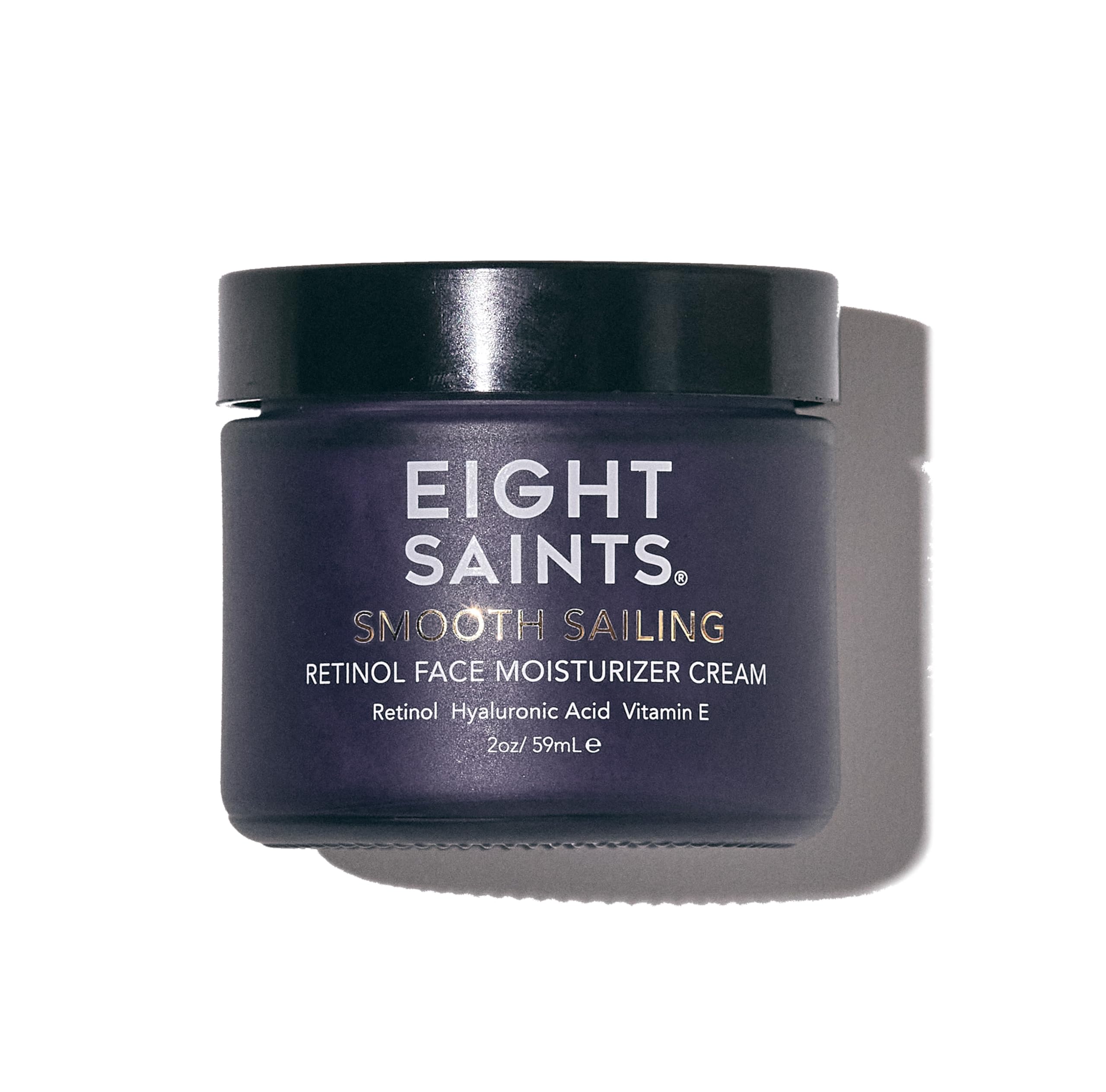 Eight Saints Retinol Facial Moisturizer Cream, For Firming Face, Neck &amp;amp; Eye Wrinkles and Lines, Deep Hydrating Lotion, Fragrance-Free, 2 Ounces