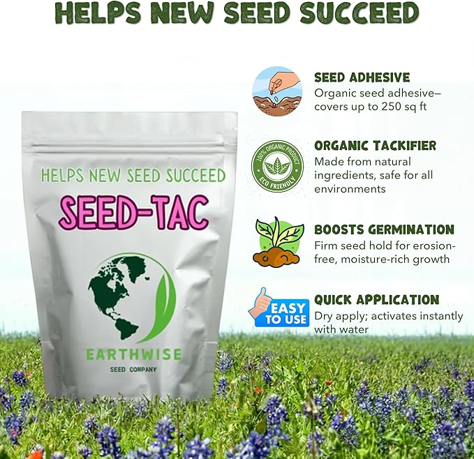Seed-Tac™: Premium Organic Tackifier - Helps New Seed Succeed™