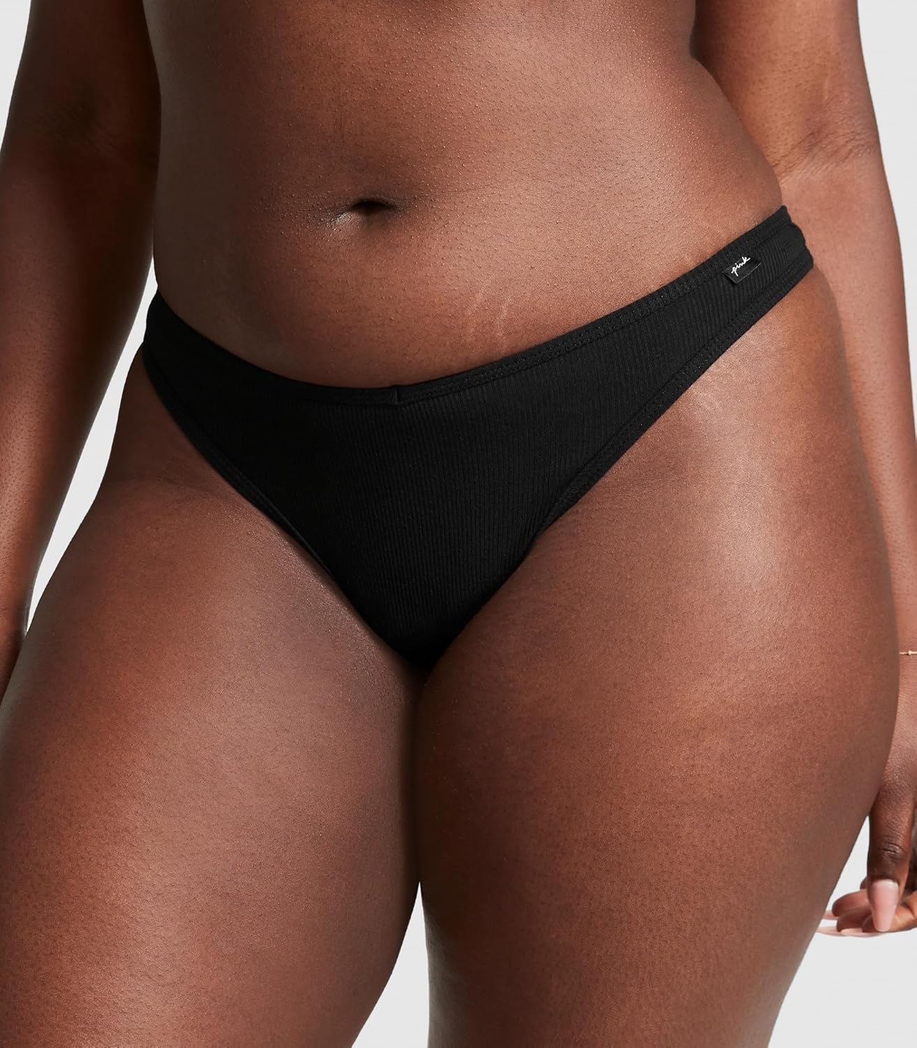 Victoria&amp;#39;s Secret PINK Women&amp;#39;s Cotton Thong Underwear, Panties for Women, Pink Basic, (M)