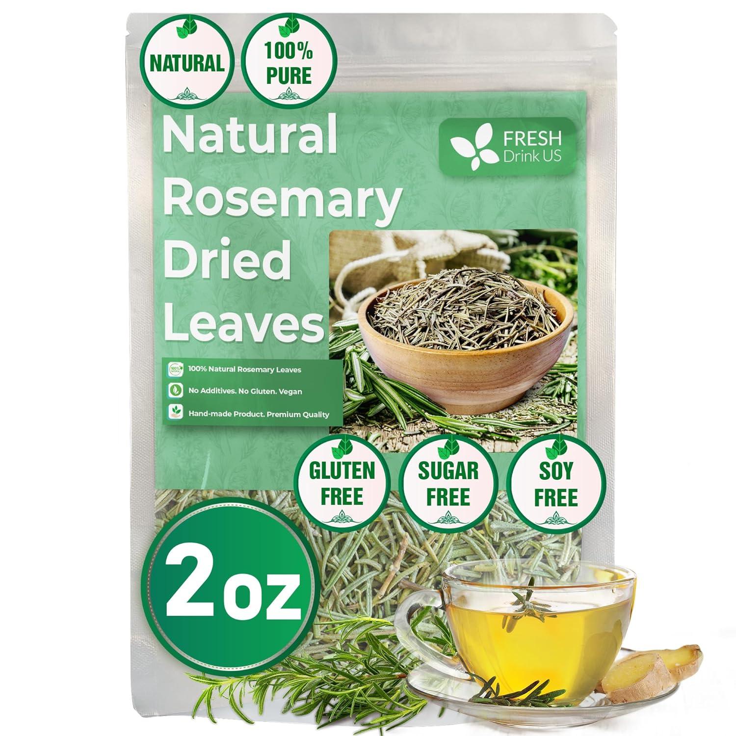 Premium Rosemary Leaves, Tea Bags, Powder, 100% Natural &amp;amp; Pure from Dried Rosemary Leaves, No Additives, No Caffeine, Vegan. Dried Rosemary Herb, Perfect for Seasoning, Spice Blends for Grilling &amp;amp; Cooking