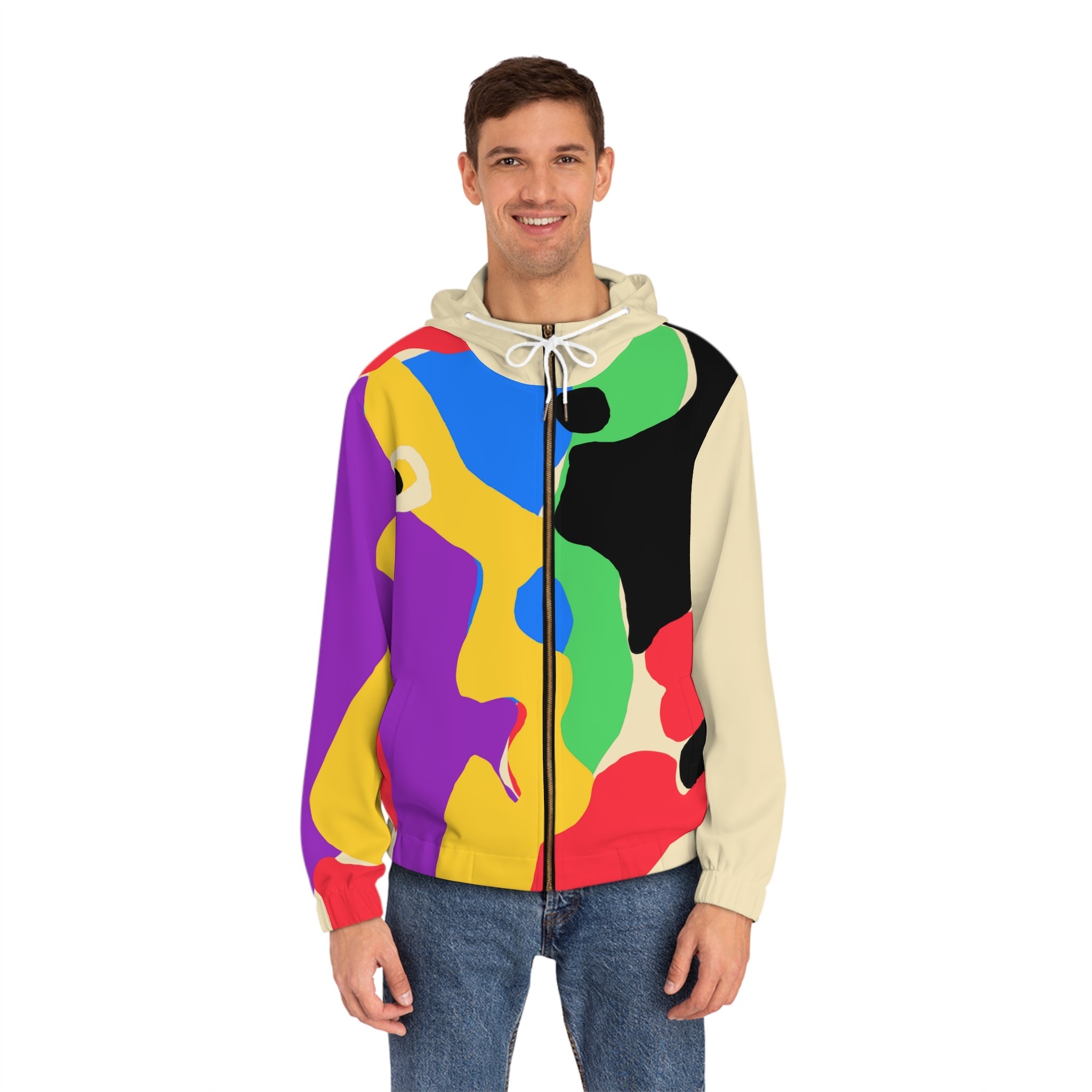 The Heart Men&amp;#39;s Zip Hoodie Latte Whisper