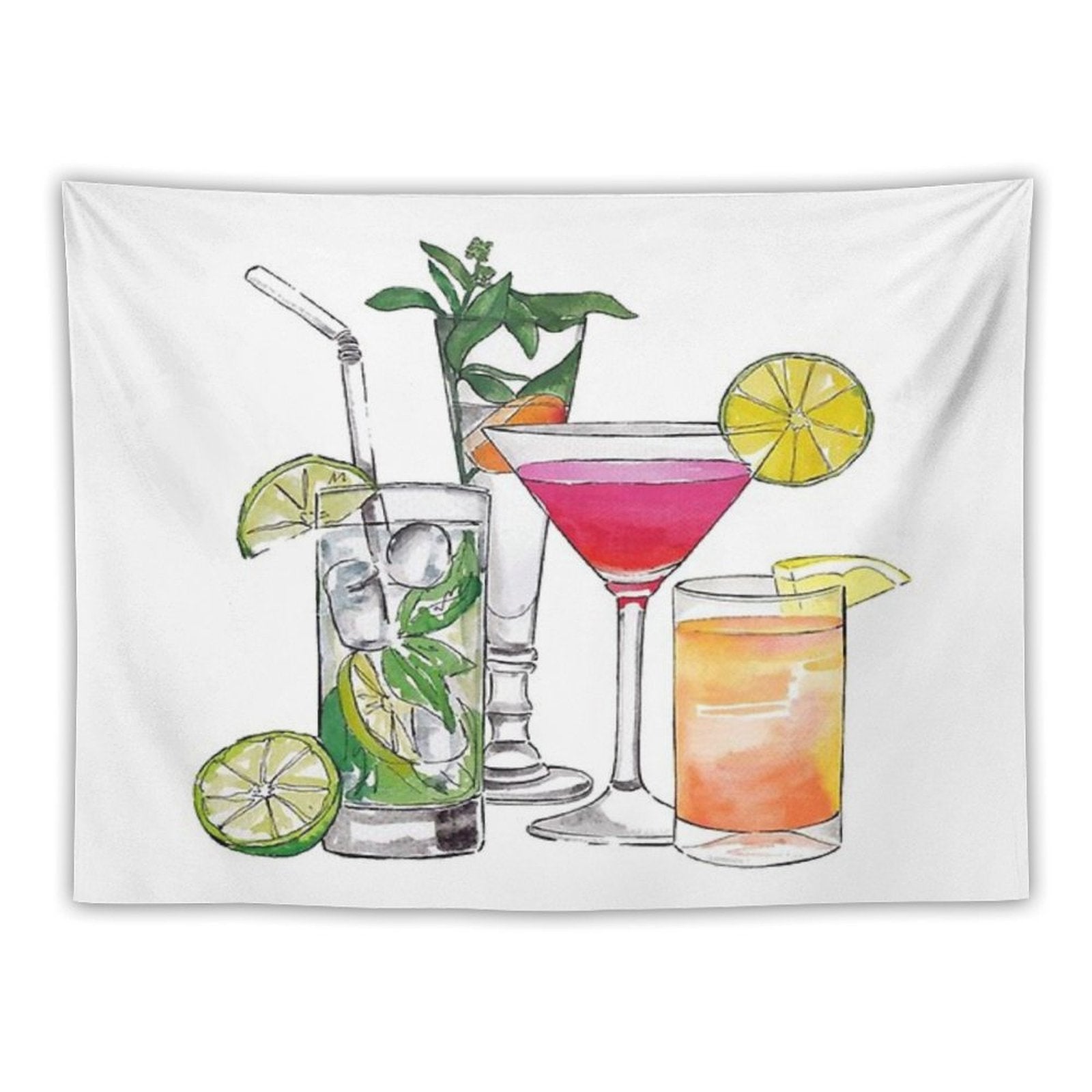 Alcohol Drinks Tapestry Tapestry